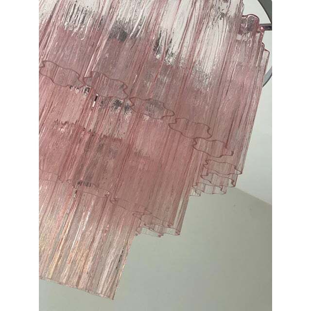 Contemporary “Tronchi” Murano Glass Chandelier In Venini Style photo buy