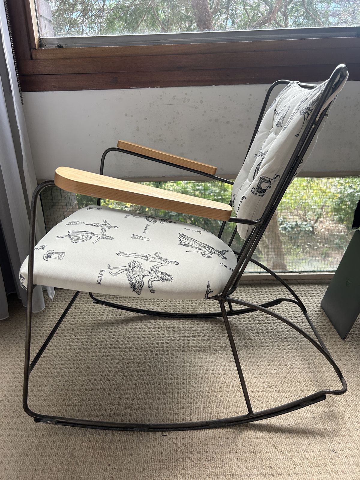 Rocking Chair By Ernest Race photo for sale