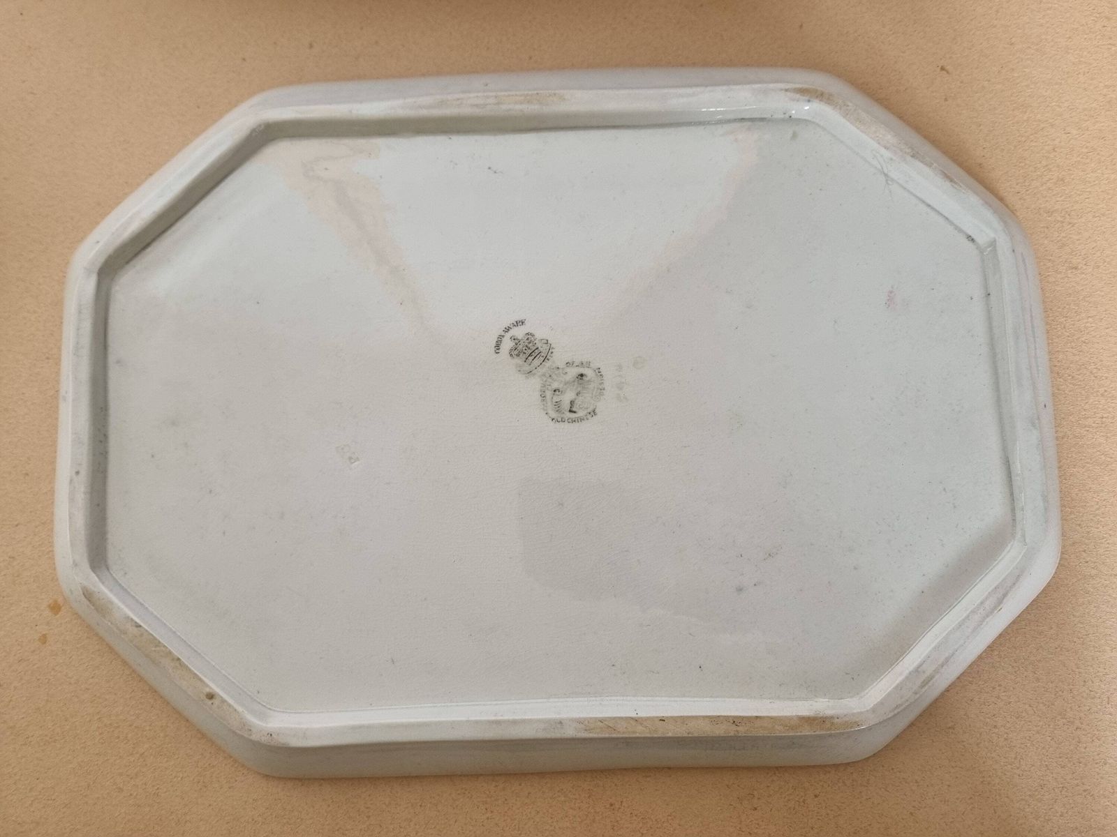 Hancock Coronaware Tray | Antique English Porcelain | Floral Vanity Dresser Plate | Victorian Dressing Table Decor photo vintage