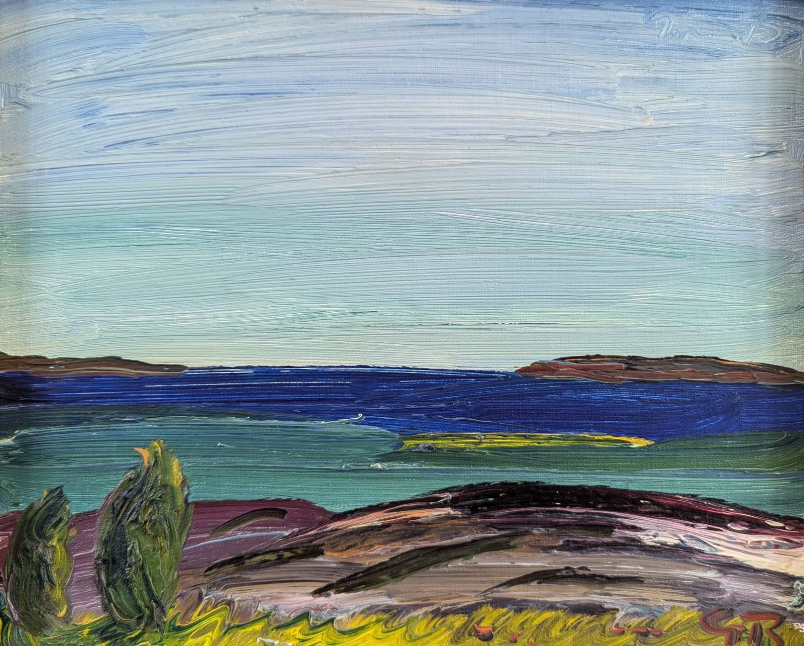 Oil Painting Echoes Of The Coast photo vinterior