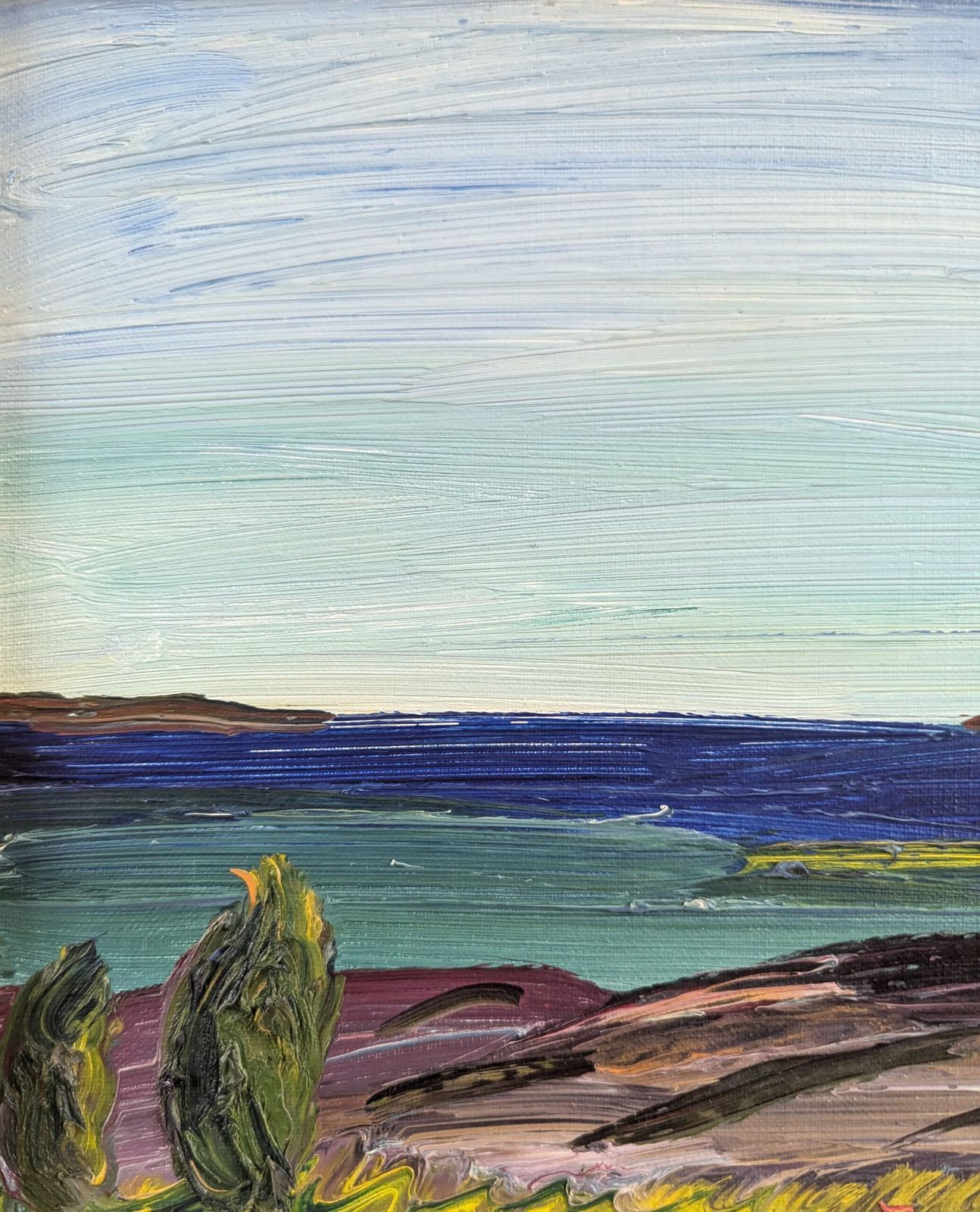 Oil Painting Echoes Of The Coast photo vintage