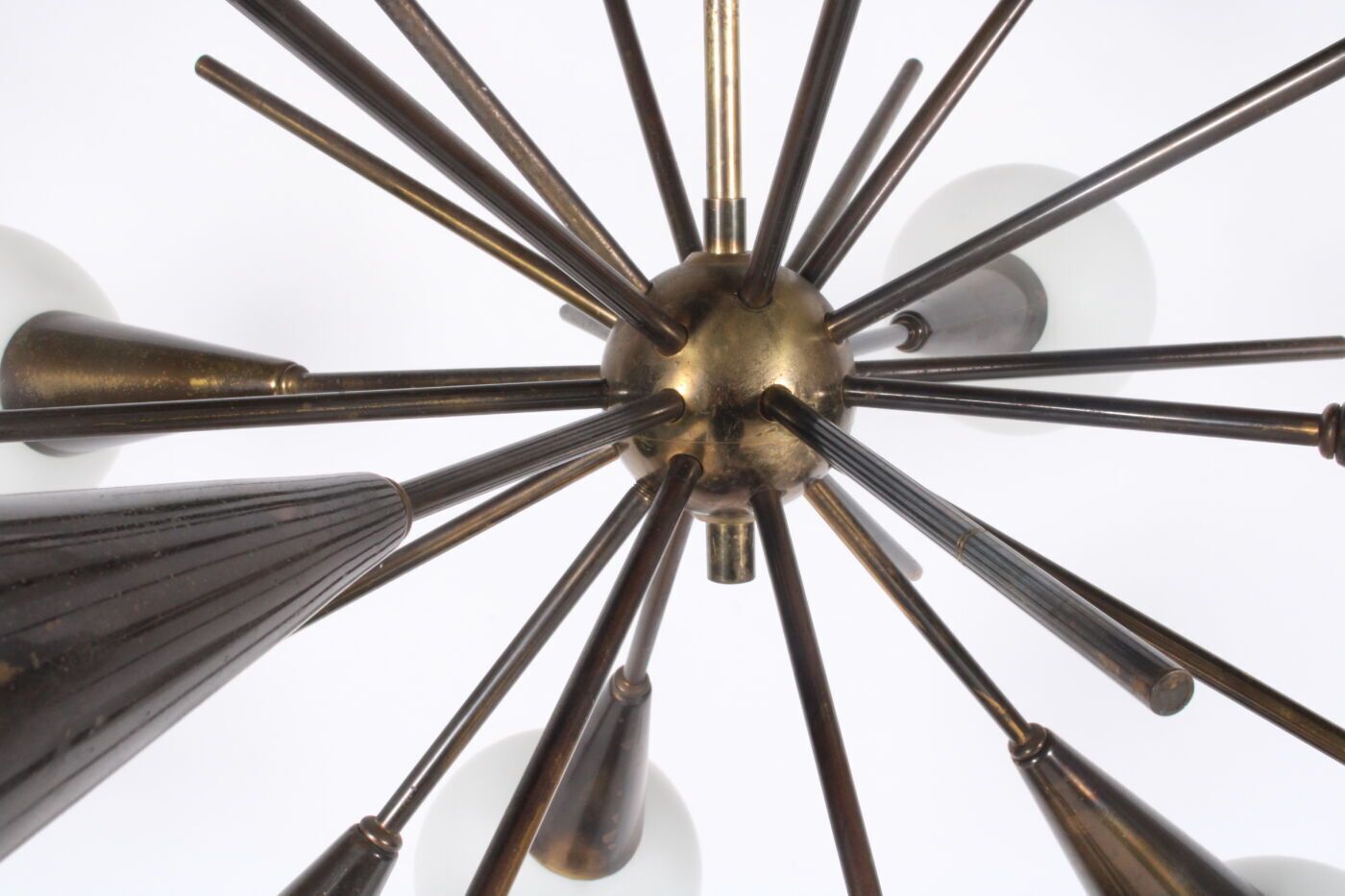 Superb Mid Century Italian Stilnovo Sputnik Chandelier photo 5950.0