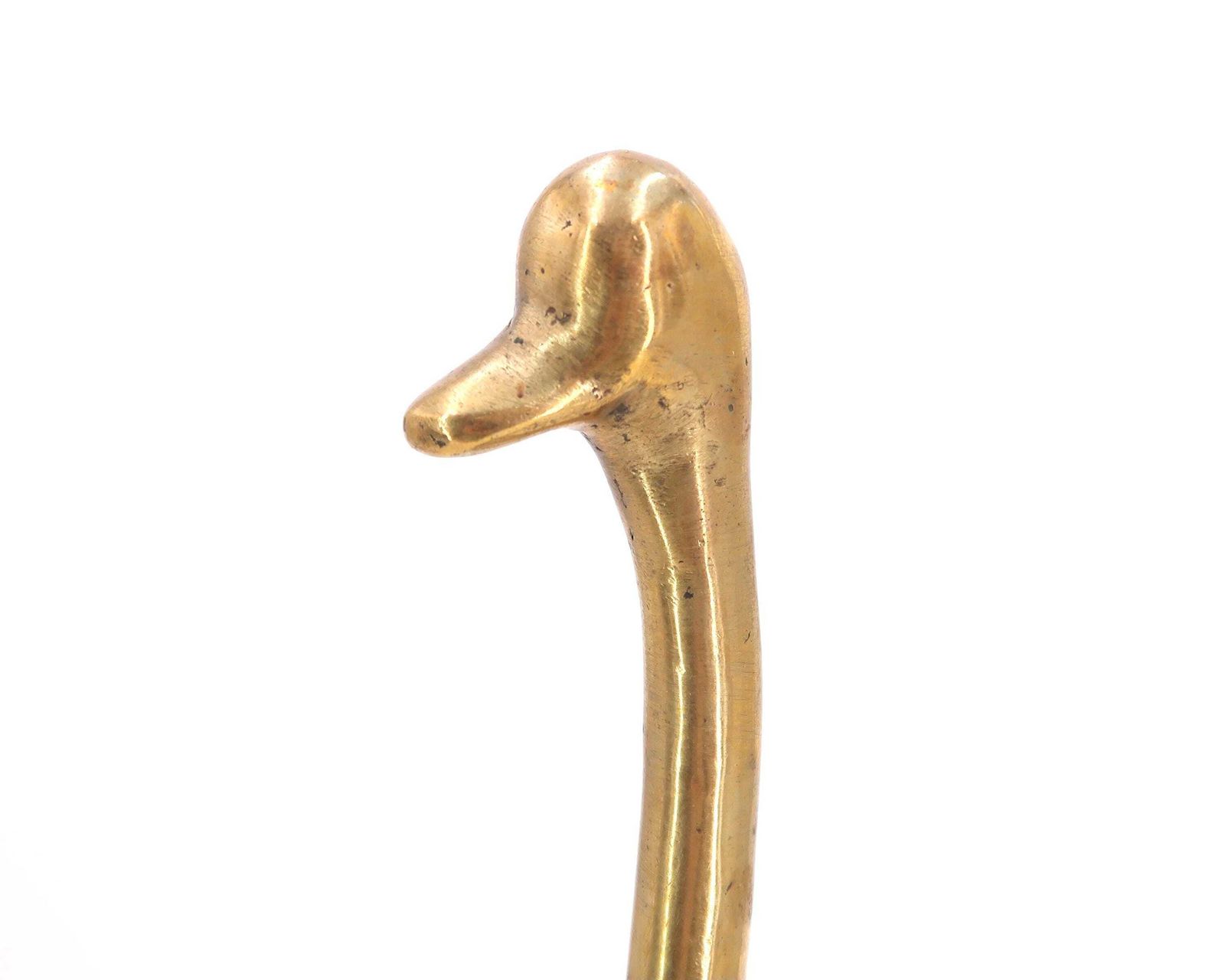 Large Brass Ostrich Sculpture Or Egg Display, 1970s / Stand, Vintage, Cabinet De Curiosities, Hollywood Regency photo 273.0