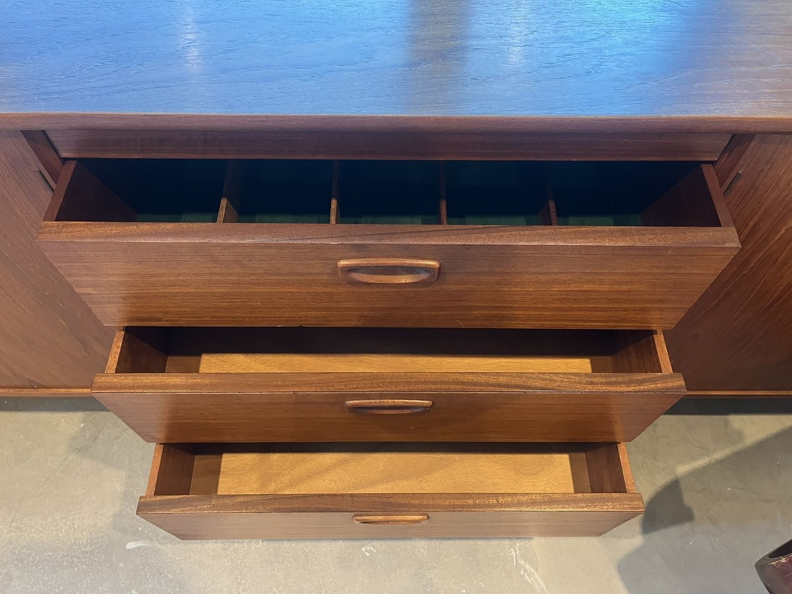 Mid Century Teak Sideboard By John Herbert For A. Younger Ltd, 1960's photo vintage