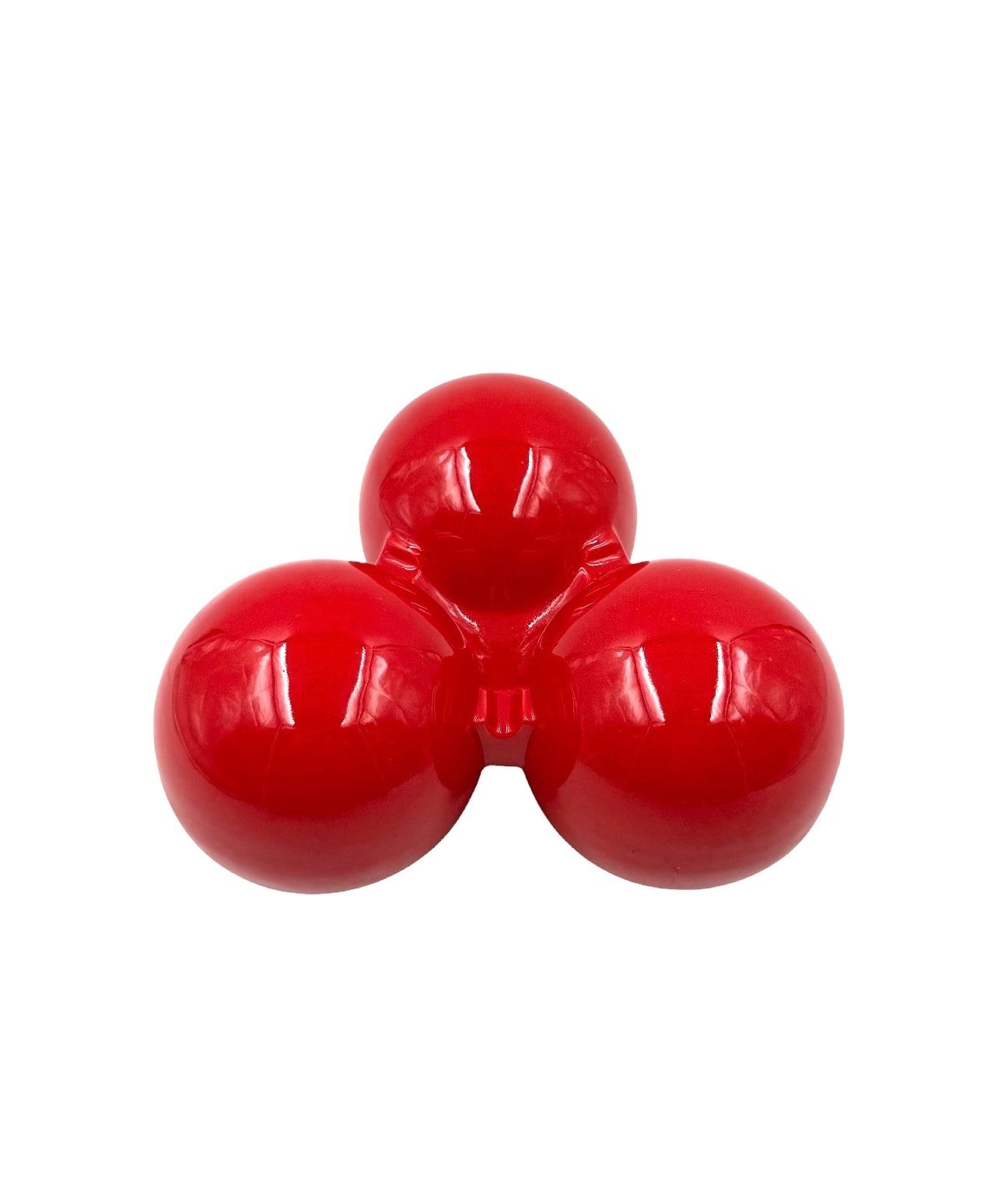 Roberto Rigon, Space Age Red Ceramic Ashtray, Bertoncello Italy Ca. 1970 photo buy