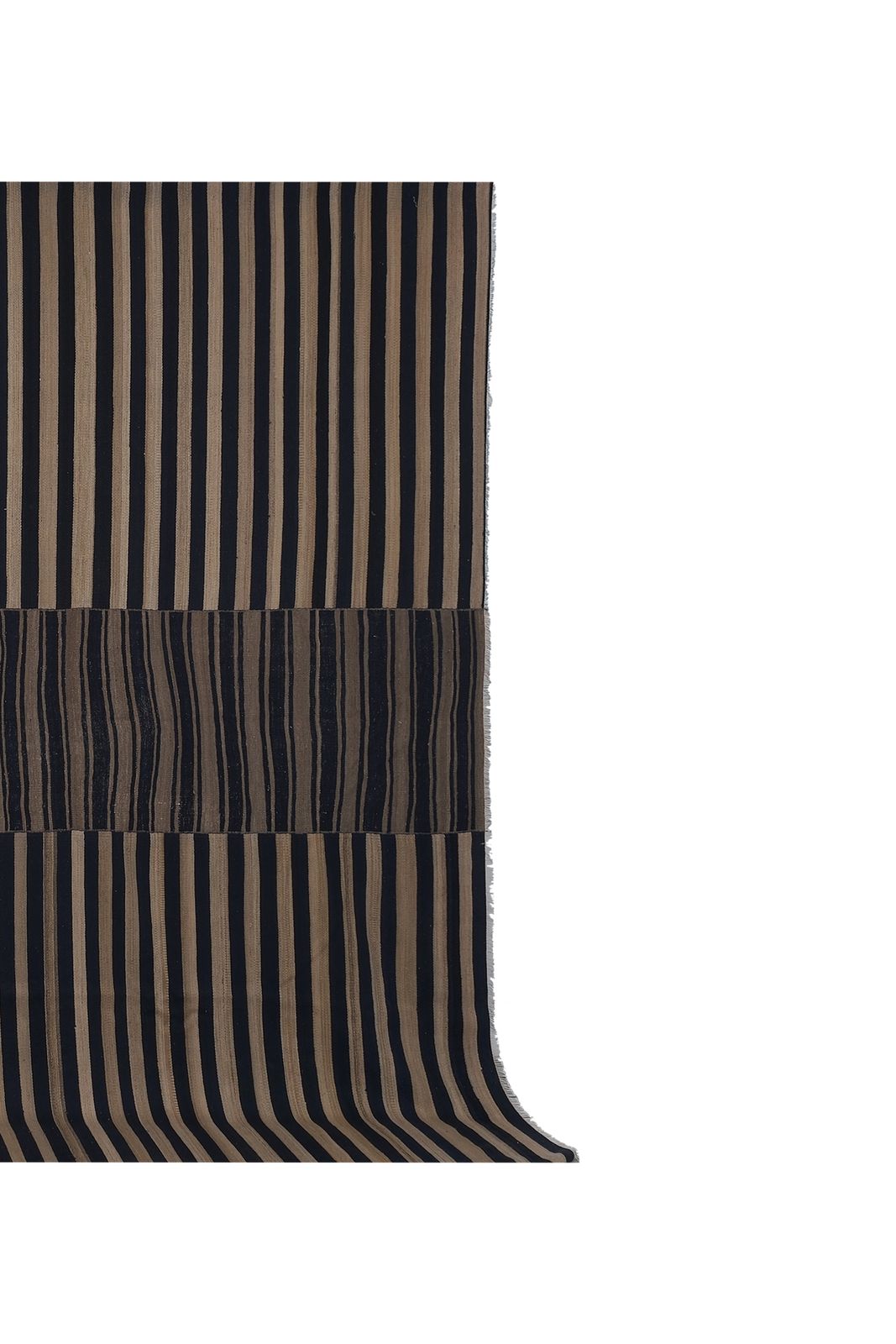 Giant Anatolian Striped Kilim Rug 11' X 13'1'' photo Textiles
