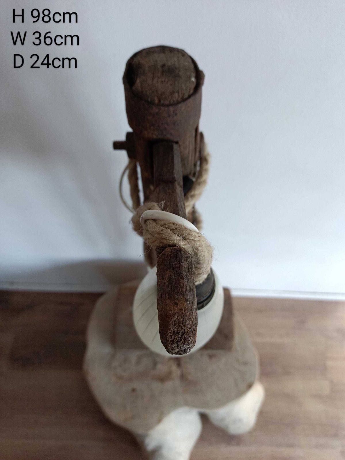 Lamp Wooden Natural Country Home, Shabby, Rustic, Vintage Lighting, Light, Centerpiece, Wood Home Decor, Reading Lamp, Rustic Decoration photo buy