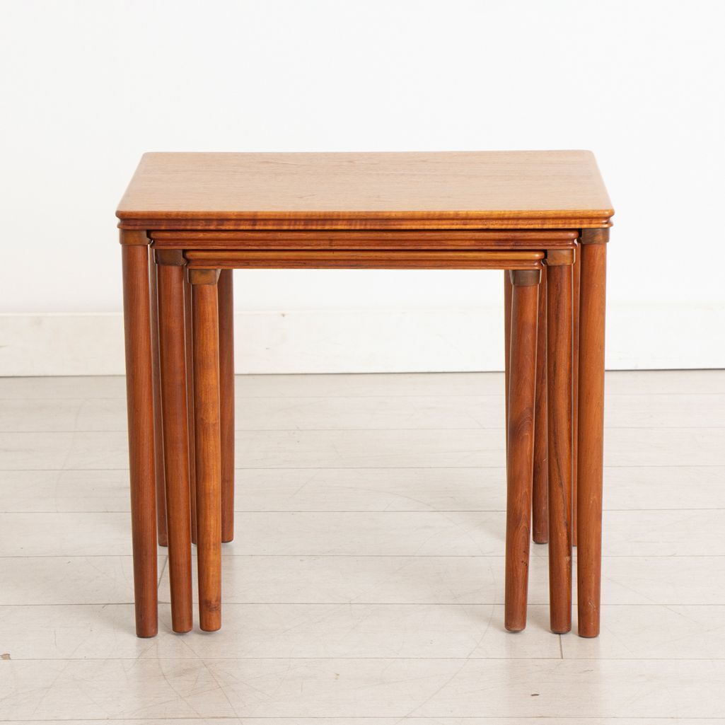 Nest Of Danish Teak Tables By E.W. Bach For Mobelfabrikken Toften photo for sale