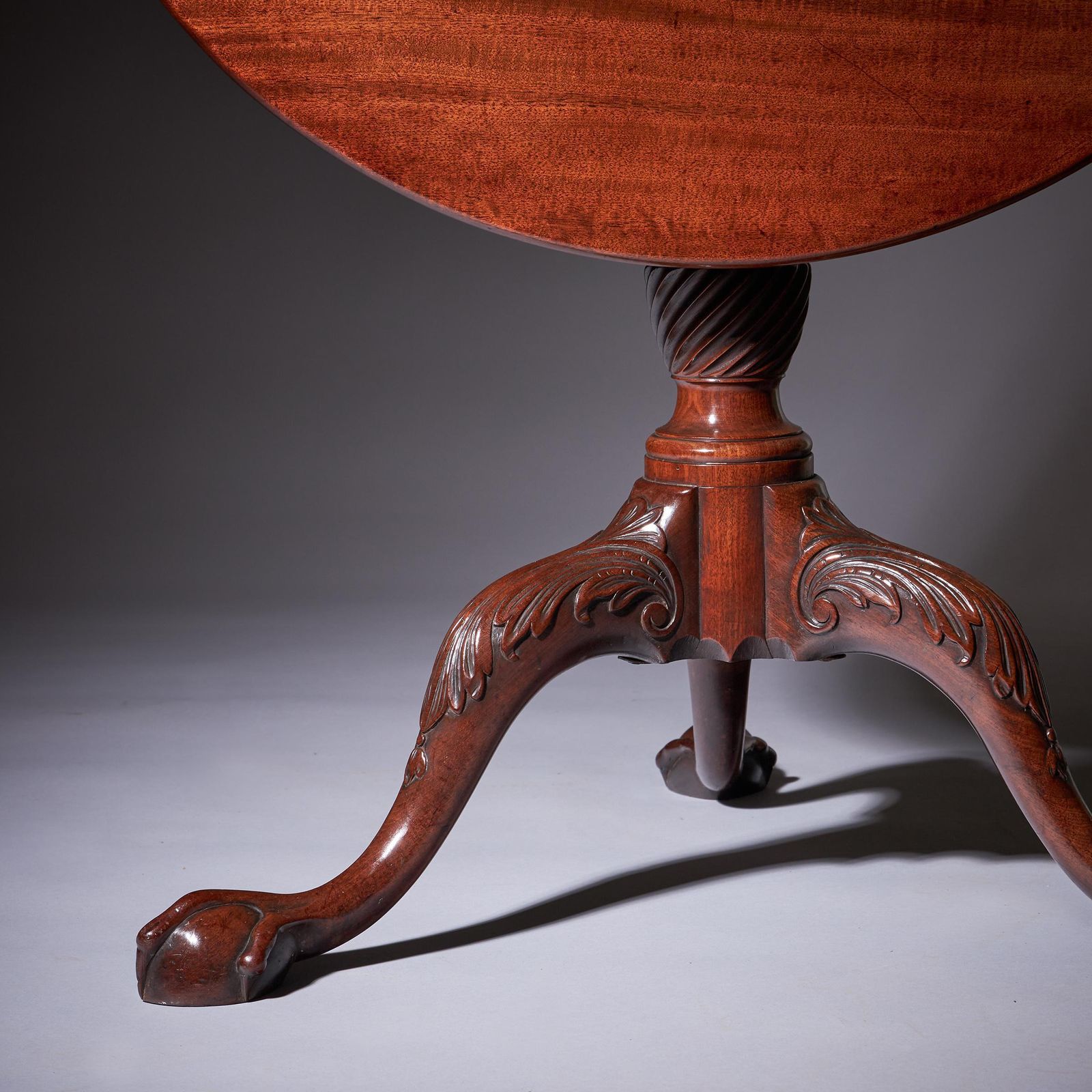 photo for sale A Fine 18th Century George II Mahogany Tripod Table, Circa 1760