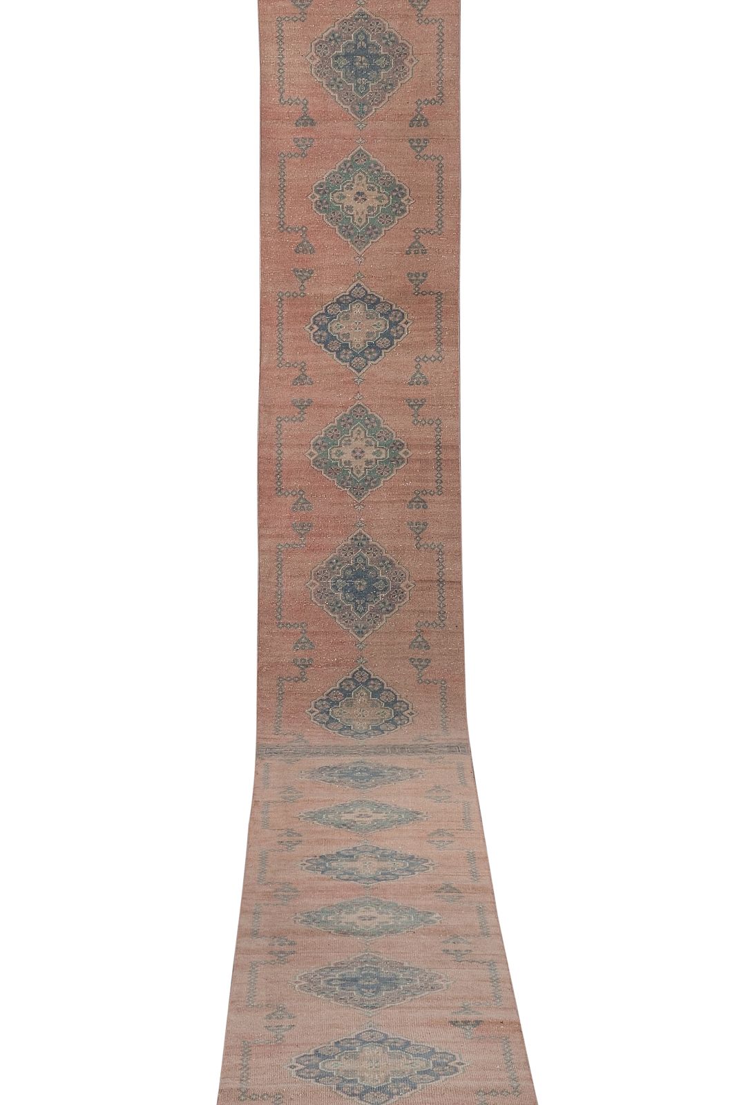 photo for sale Turkish Handmade Runner   Gold Extra Long Stair Rug 2'6'' X 22'2''