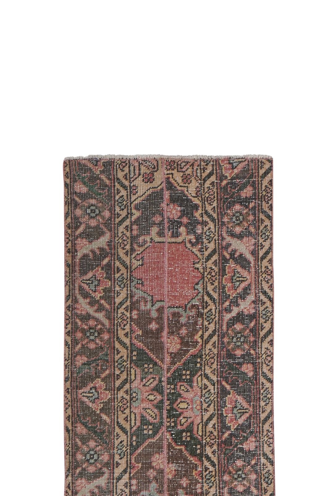 1960s Hand Knotted Anatolian Karapinar Runner   Stair Carpet 1'8'' X 17'2'' photo for sale