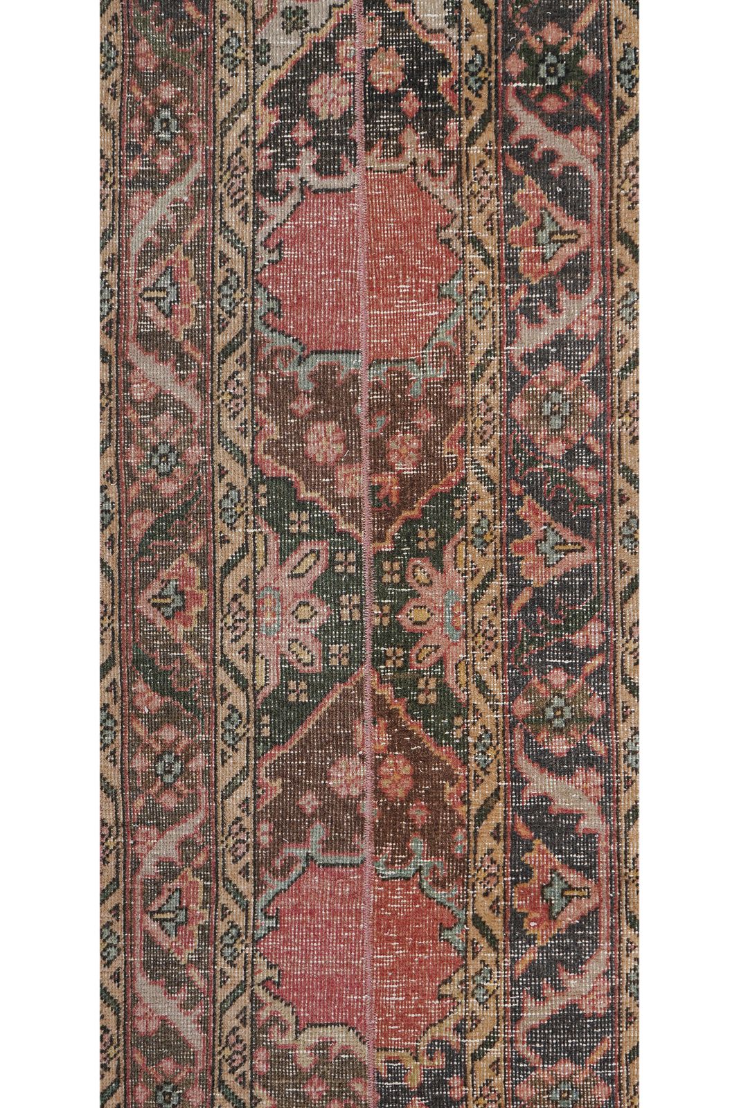 photo for sale 1960s Hand Knotted Anatolian Karapinar Runner   Stair Carpet 1'8'' X 17'2''