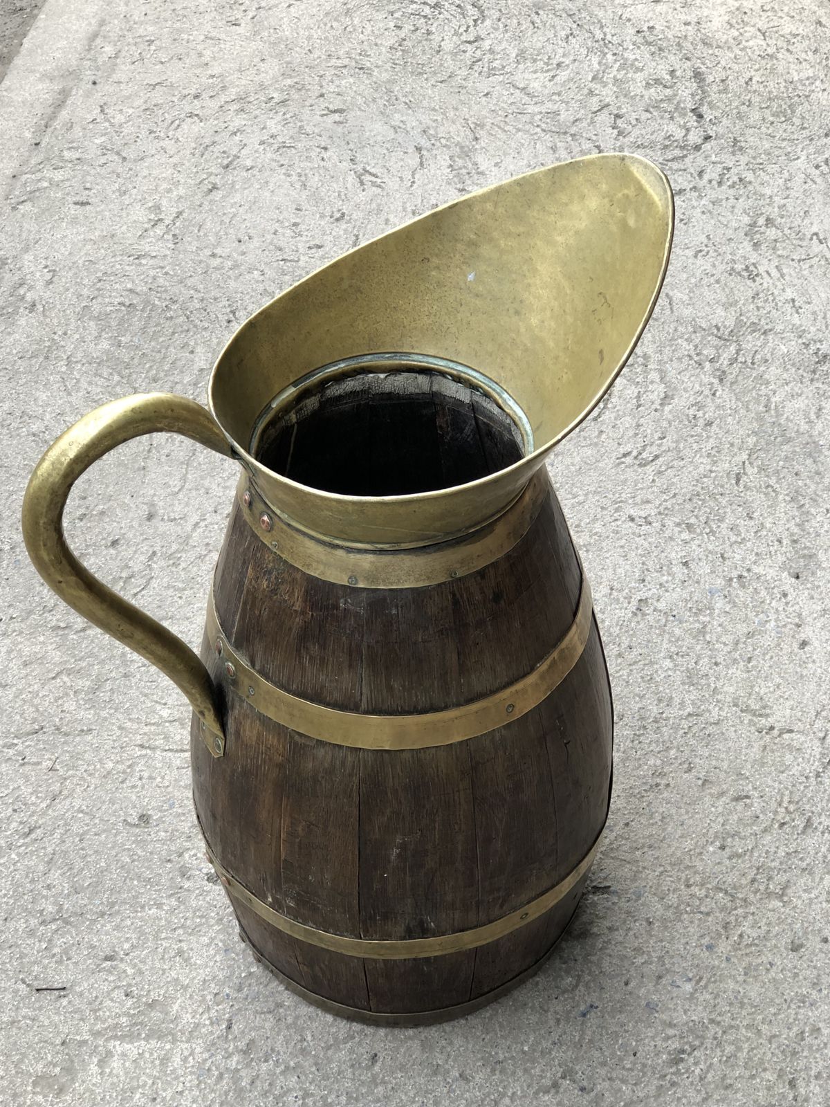 photo vinterior Handsome Antique French Pitcher / Umbrella Stand