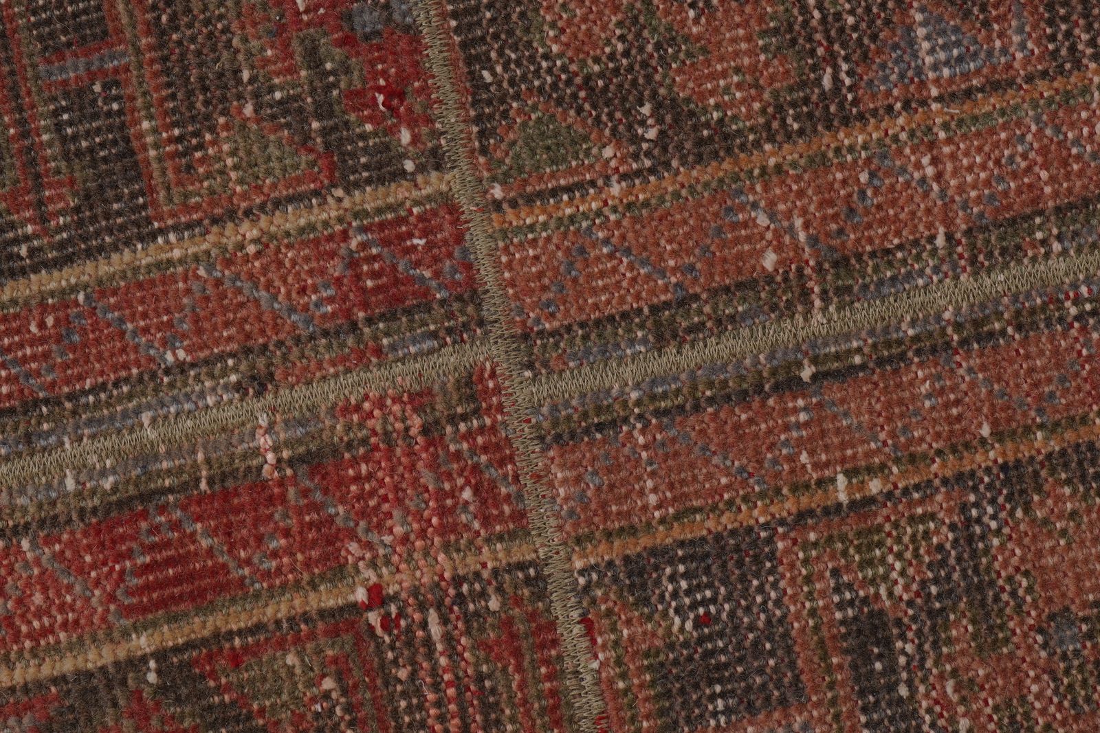 photo for sale 1960s Distressed Extra Long Turkish Runner Rug   Stair 1'8'' X 22'5''