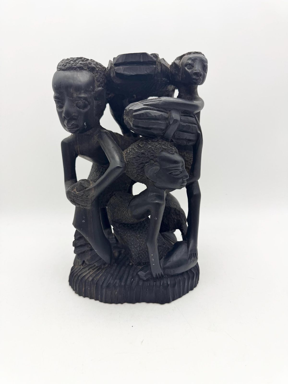 African Art Makonde Tribal Tree Of Life Sculpture