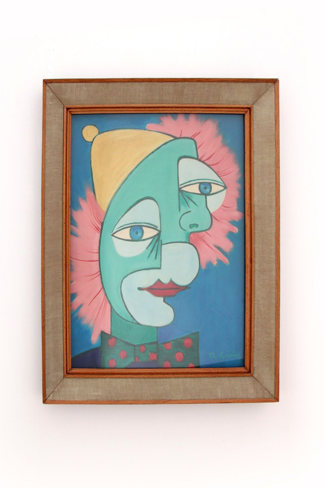 Painting The Two Faces By Michel Guérin In The Style Of Picasso photo furniture