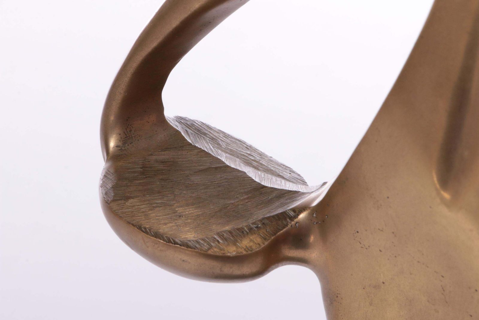 Brass Art Deco Statue Of An African Woman On A Marble Base, 1970s photo buy