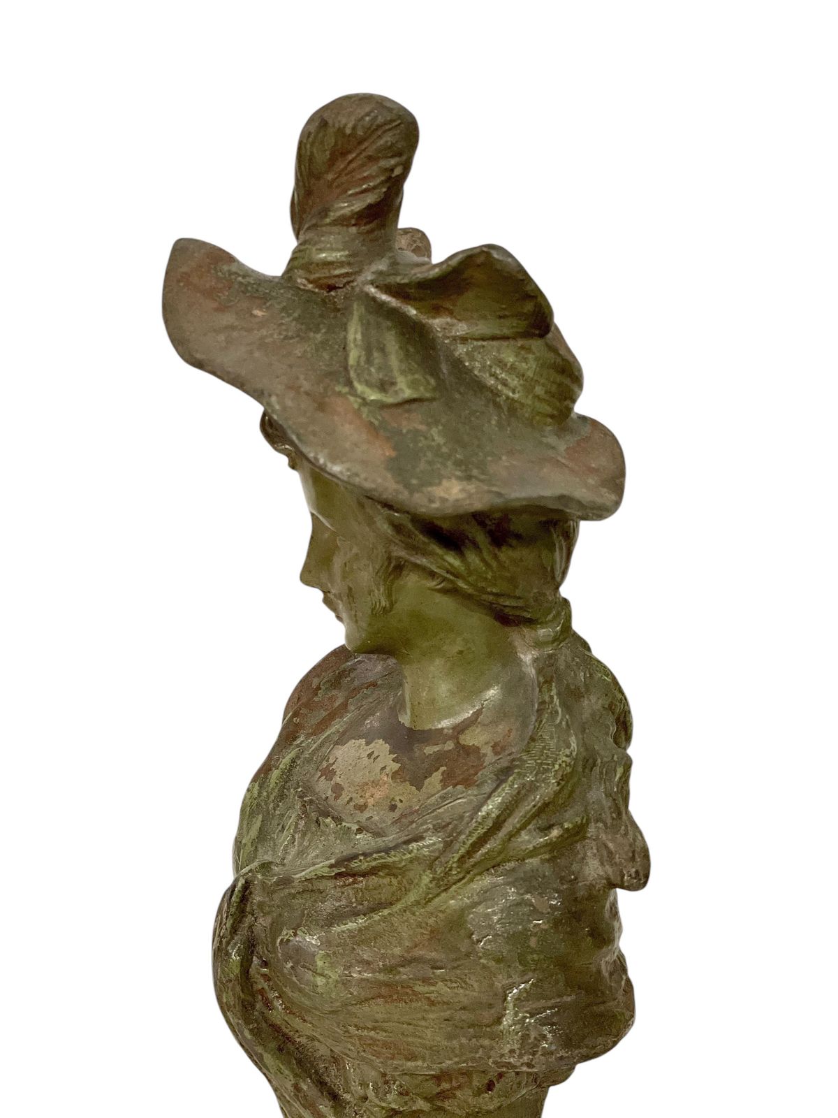 Antique Patinated Bronze Bust By Pedro Ramón José Rigual, Circa 1900 photo vinterior