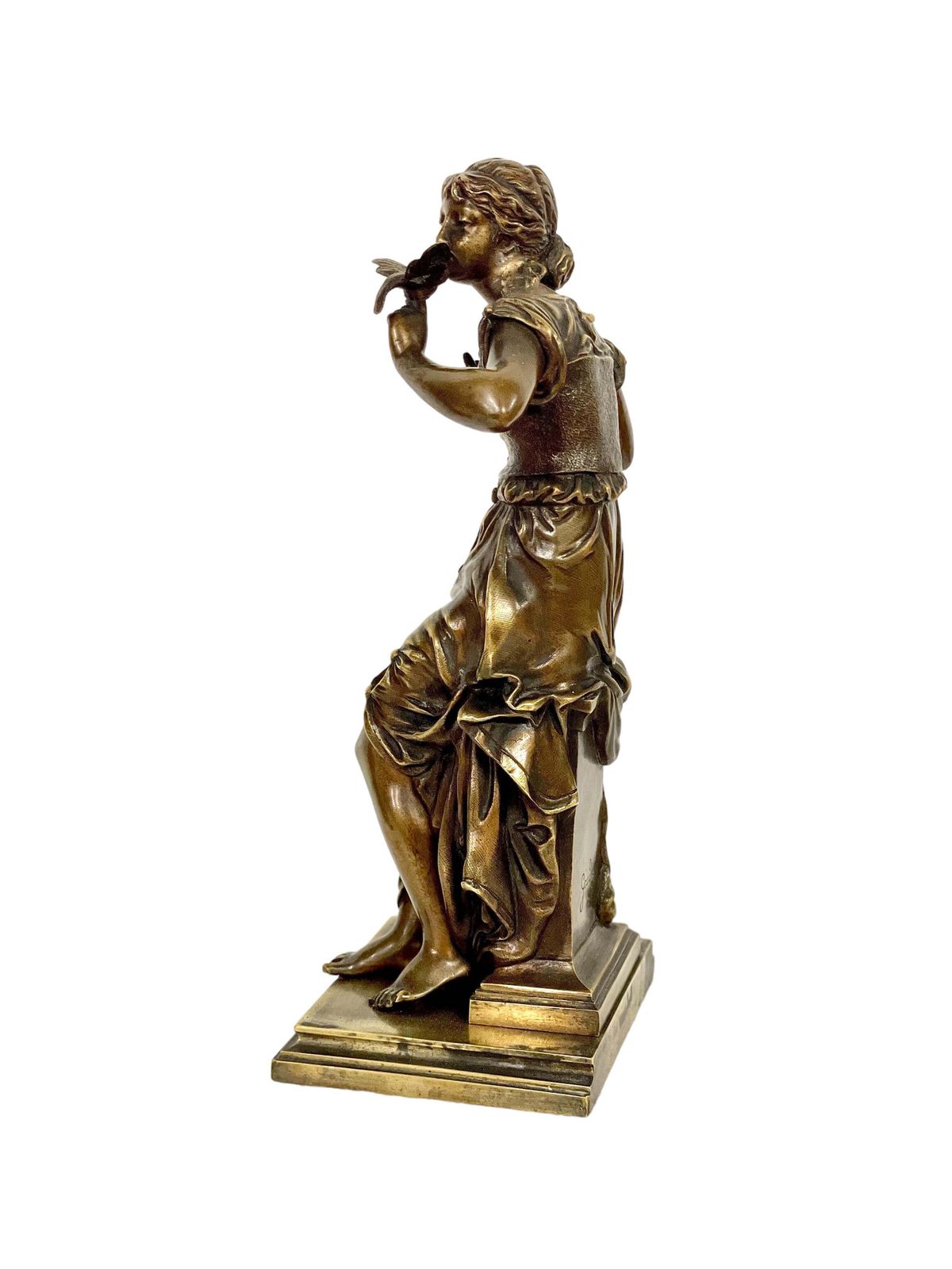 19th Century Petite Bronze Sculpture By Adrien étienne Gaudez photo vinterior