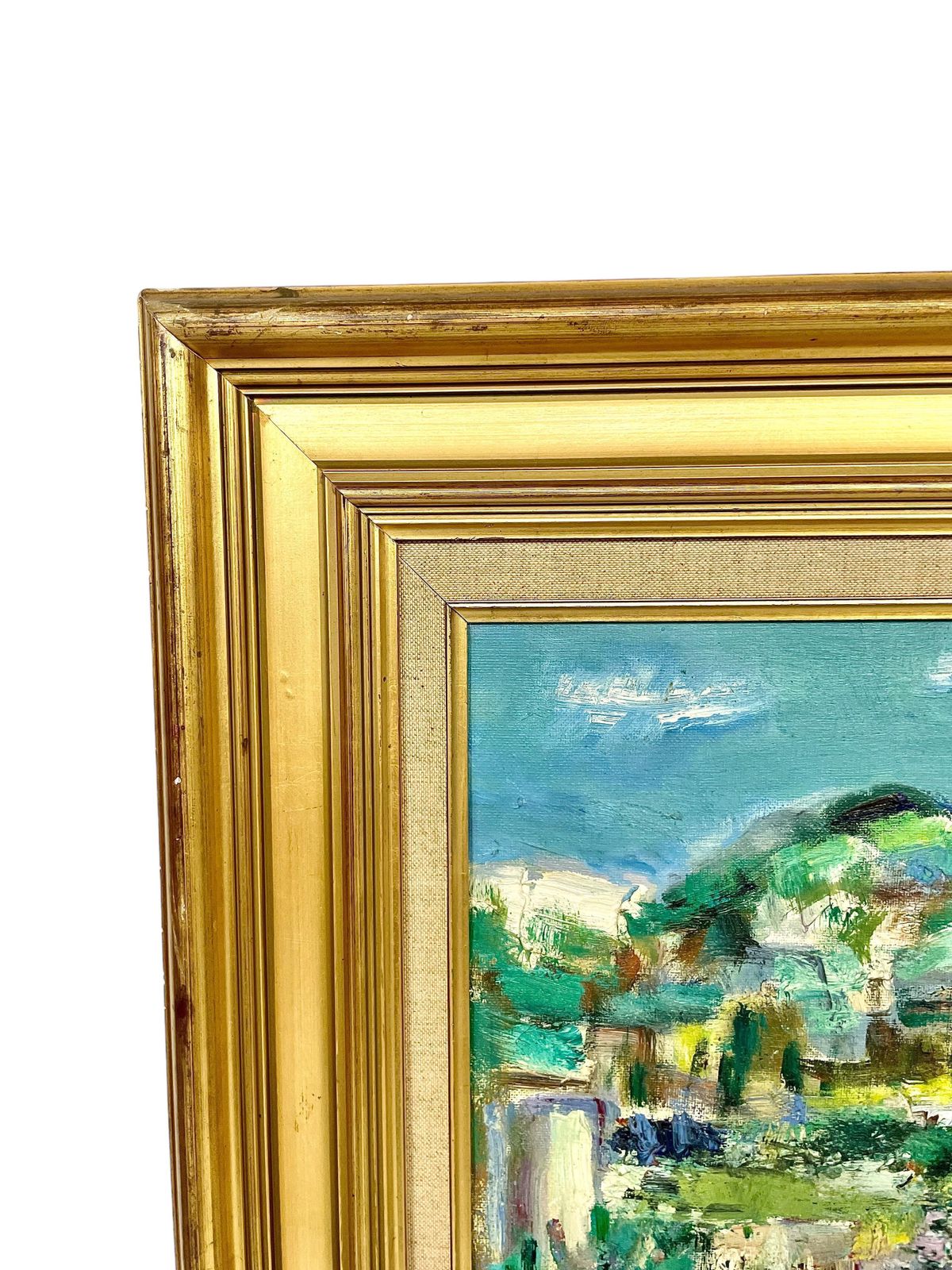 20th Century Oil On Canvas Of Provençal Landscape photo furniture