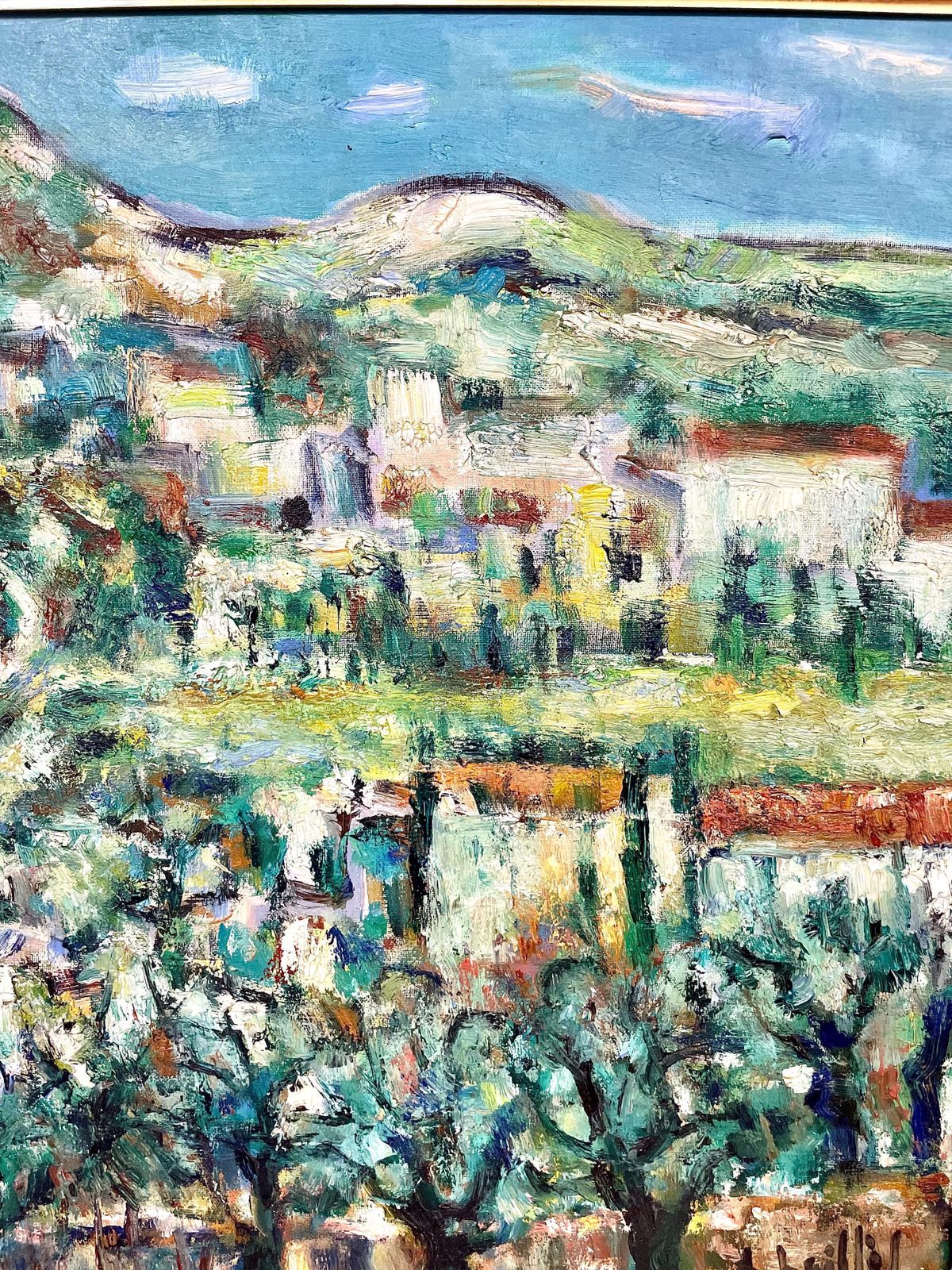 20th Century Oil On Canvas Of Provençal Landscape photo for sale