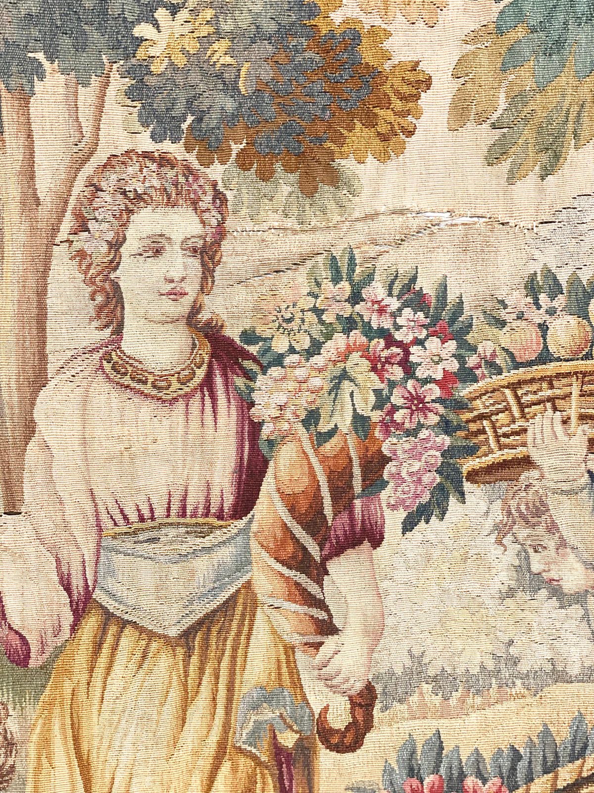 19th Century French Aubusson Tapestry photo for sale