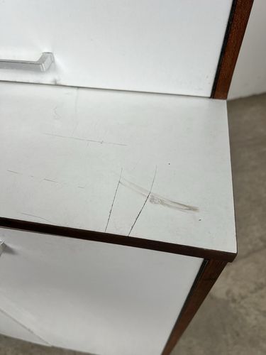 photo furniture Vtg Late Mid Century Medical Cabinet Sideboard Wall Unit Retro Bookcase