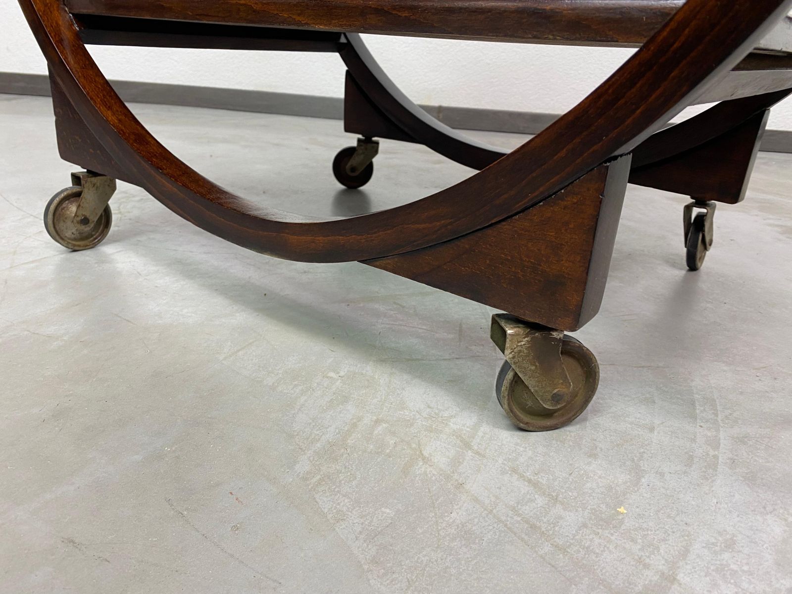 Art Deco Serving Trolley By No.1157 By Thonet Debrecen 1930 photo vintage