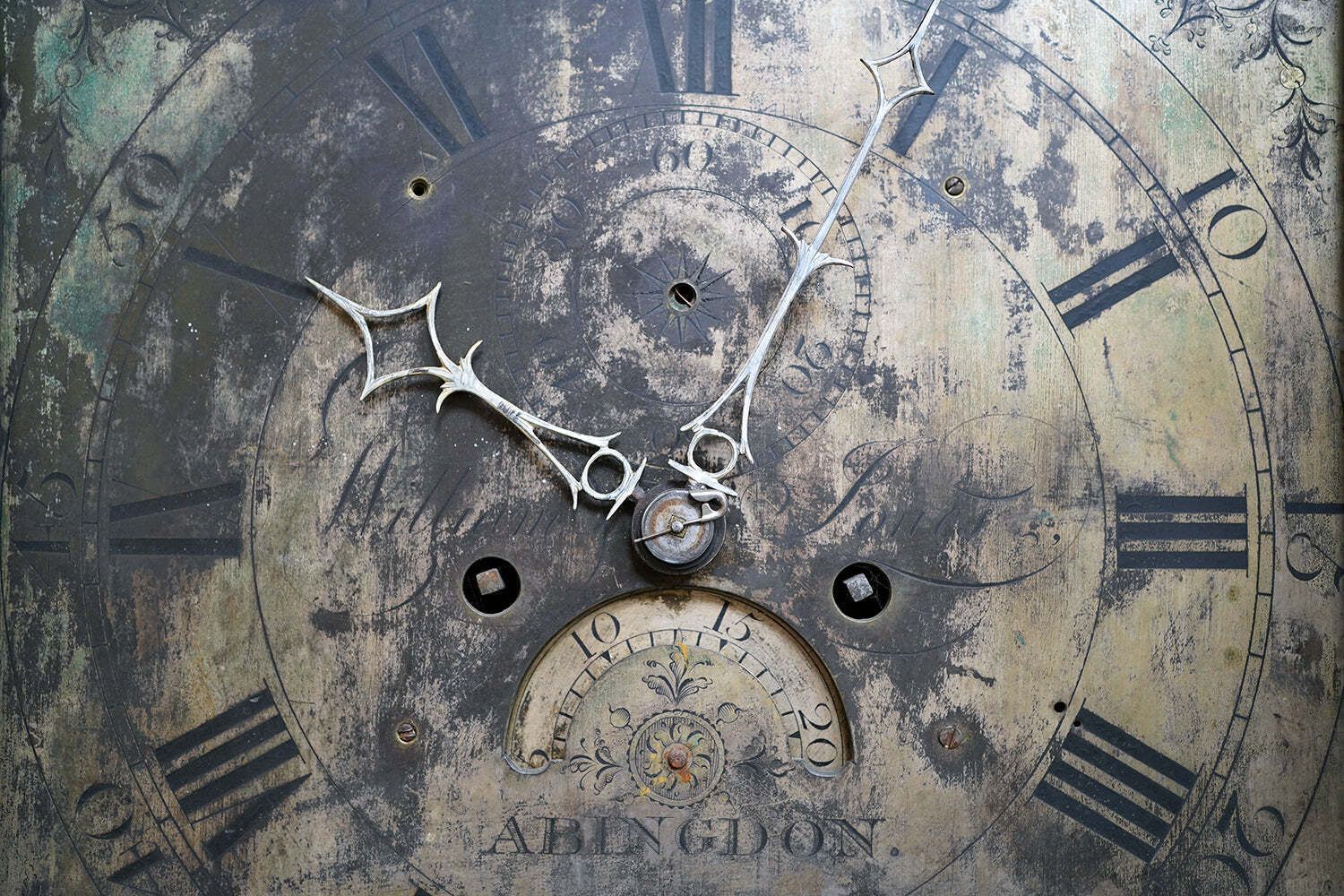 A Late 18thc Painted Eight Day Longcase Clock By William Jones Of Abingdon C.1790