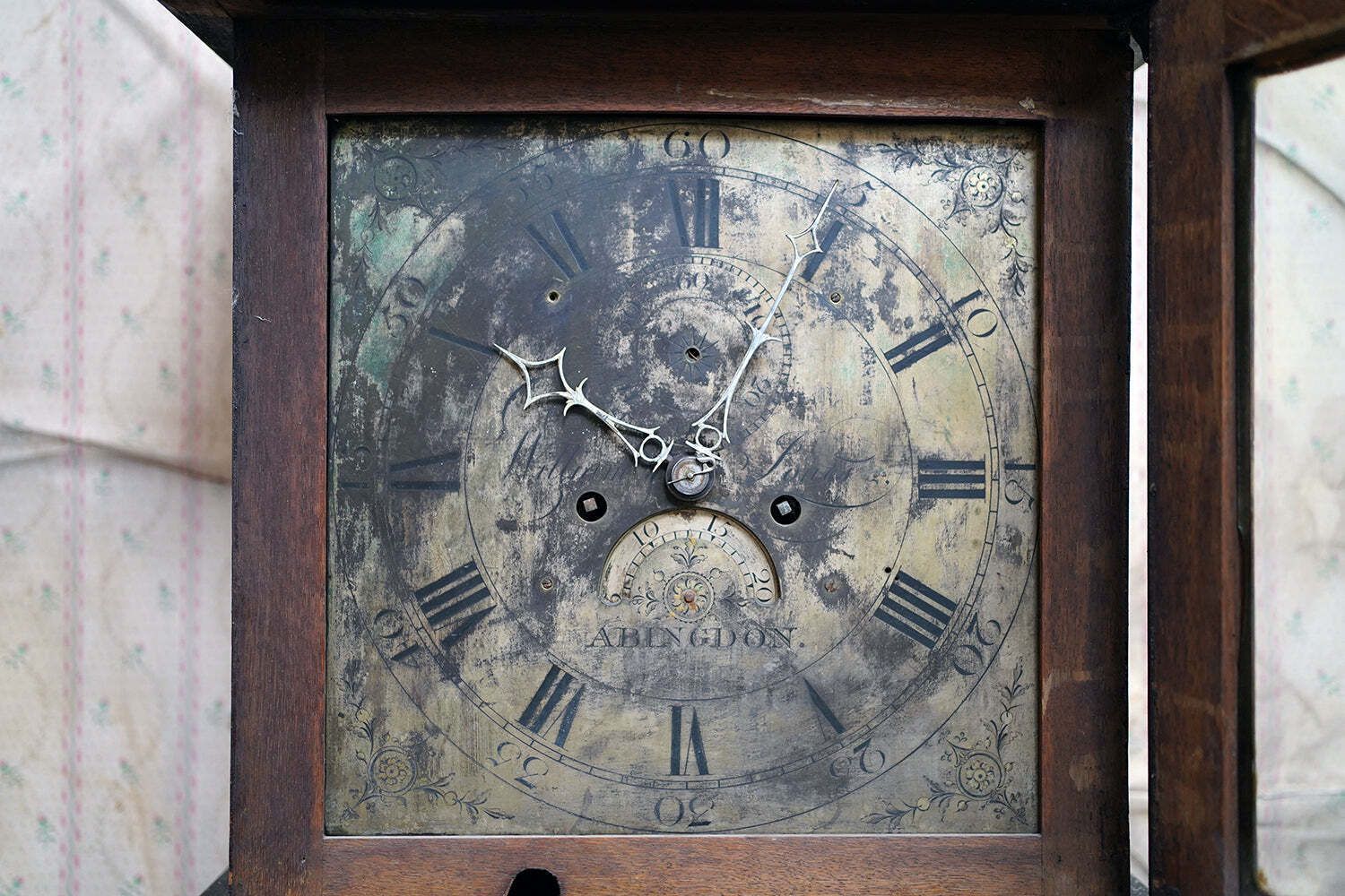 A Late 18thc Painted Eight Day Longcase Clock By William Jones Of Abingdon C.1790 photo vintage