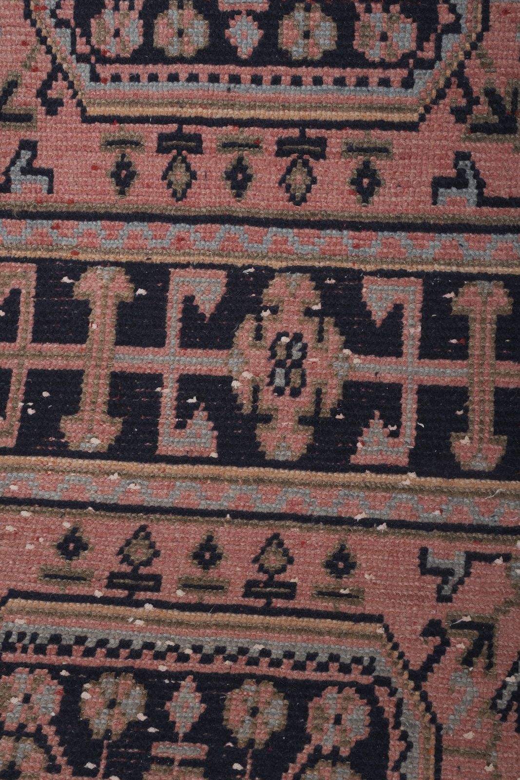 1960s Turkish Hand Knotted Vintage Long Runner Rug   Stair Carpet 2'6'' X 21'2'' photo vintage