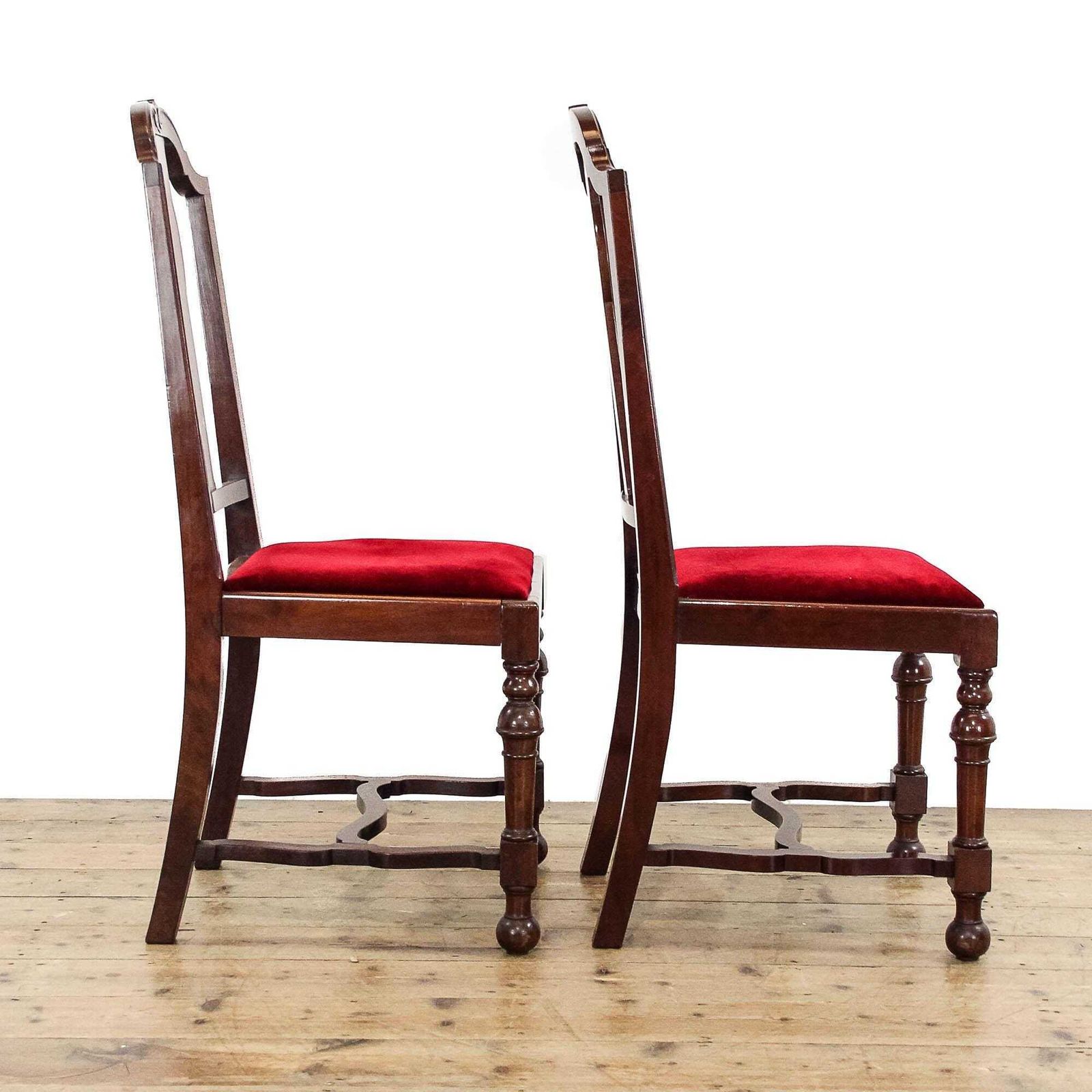 Two Mahogany Upholstered Chairs | Antique Armchair | Antique Seating | Edwardian Antiques | photo Furniture
