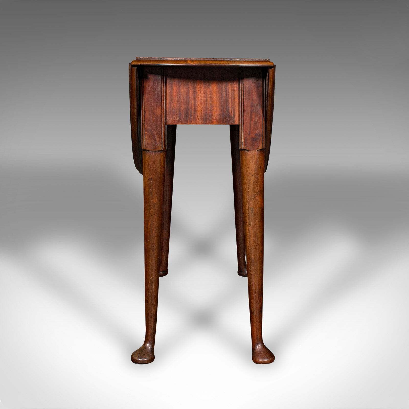 Antique 4 Seat Drop Leaf Supper Table, English, Extending, Gate Leg, Georgian photo vintage
