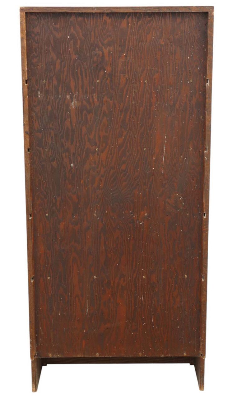 Large Antique C.1925 Oak Bookcase – High Quality Shop Display Cabinet photo 1995.0