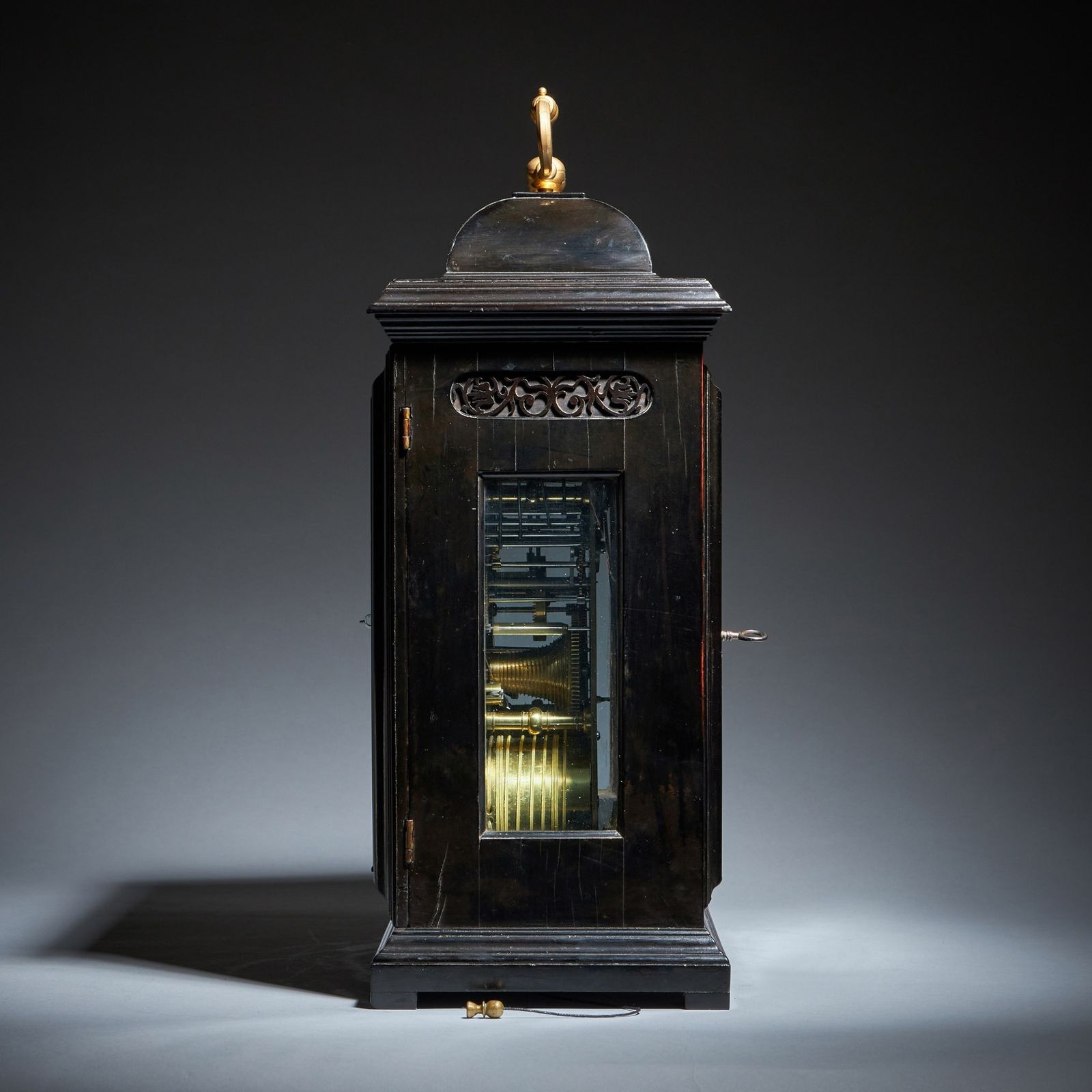 A Rare Late 17th Century English Eight Day Spring Driven Table Clock With Bolection Mouldings Signed J Gerrard London. Circa 1700, photo vintage