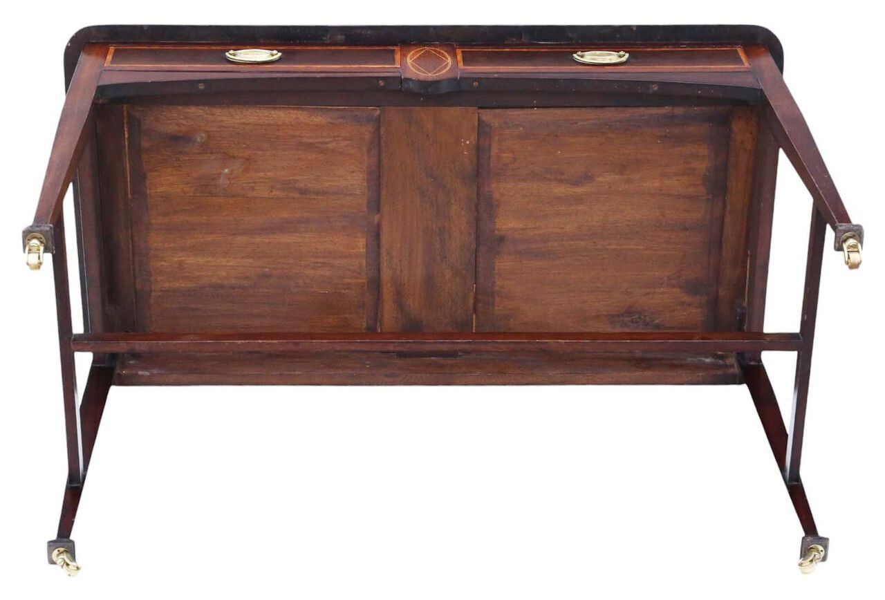 Antique C.1900 Fine Quality Inlaid Mahogany Writing Desk / Dressing Table photo buy