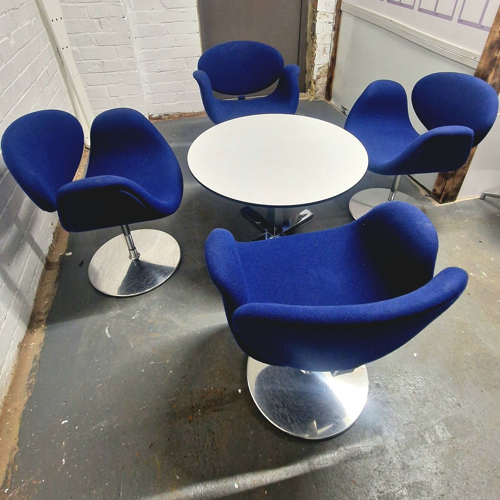 Retro Set Of 4 Artifort Little Tulip Chairs By Pierre Paulin Hard To Find! photo furniture