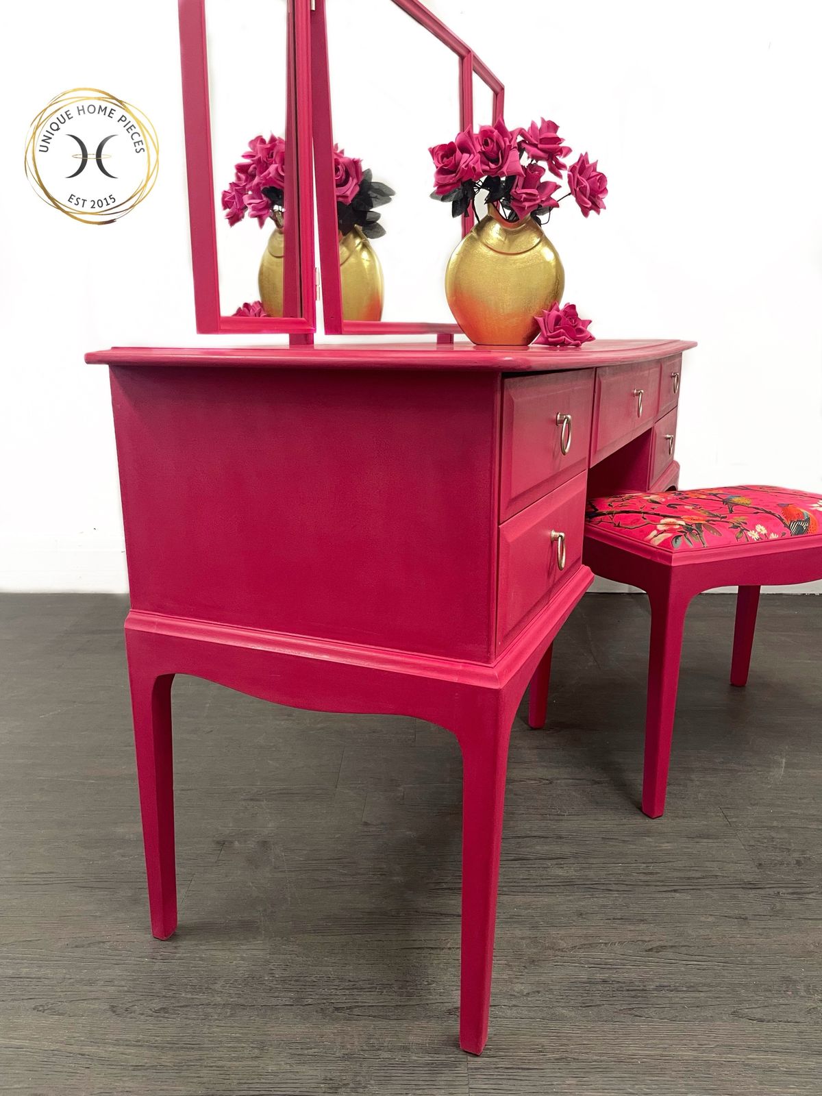 Hot Pink Stag Dressing Table, 1960s photo for sale