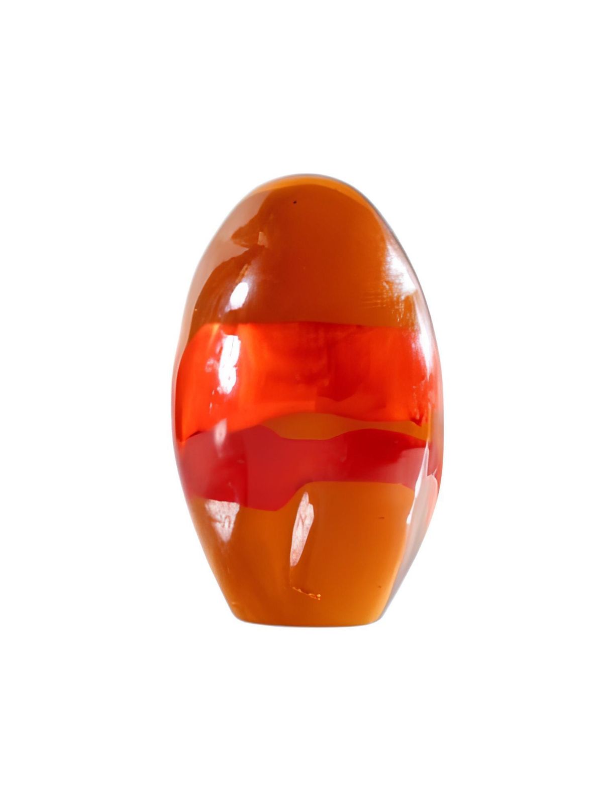 photo furniture Space Age Murano Orange Glass Presse Papier, Italy 1960s