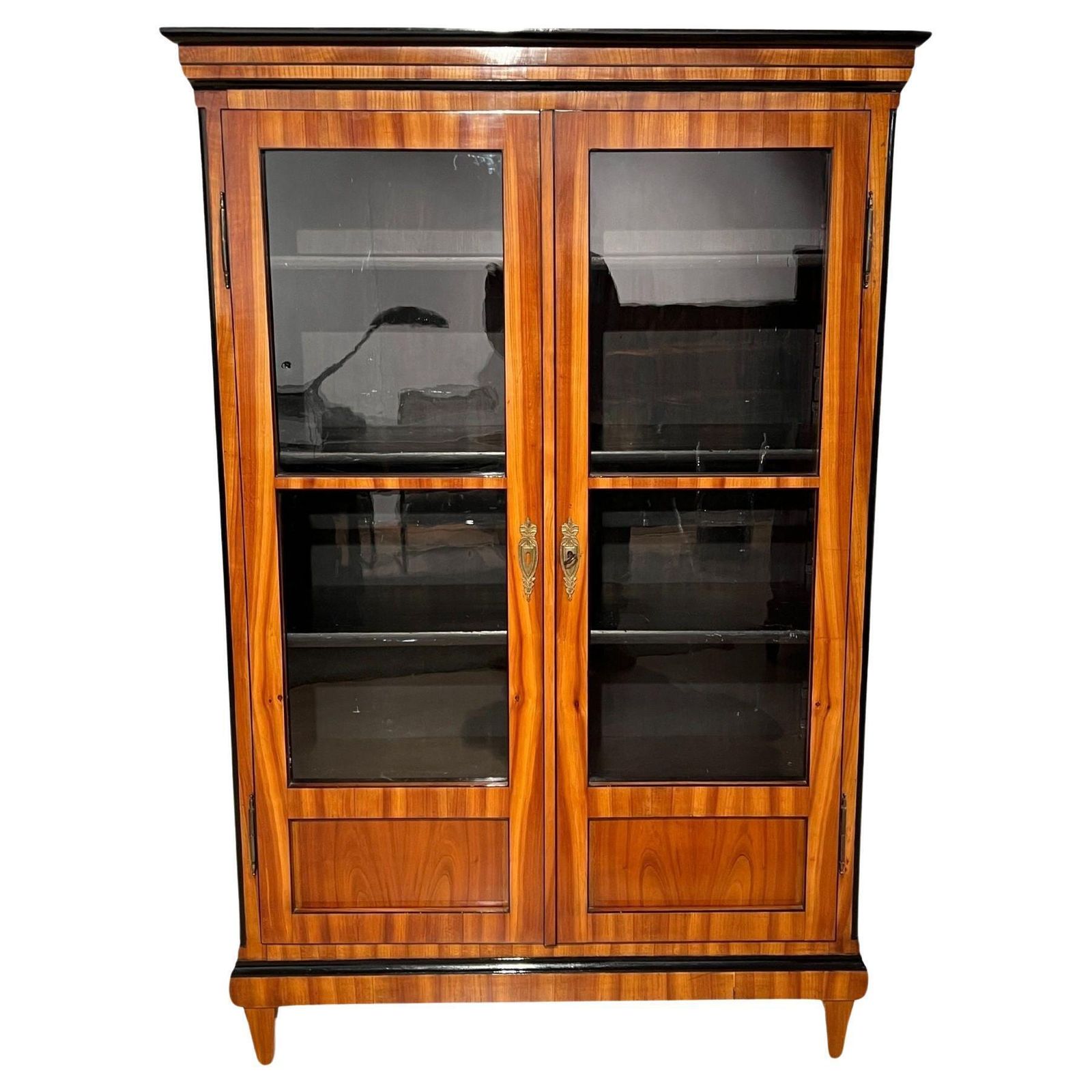 Biedermeier Bookcase, Cherry Veneer, South Germany Circa 1820