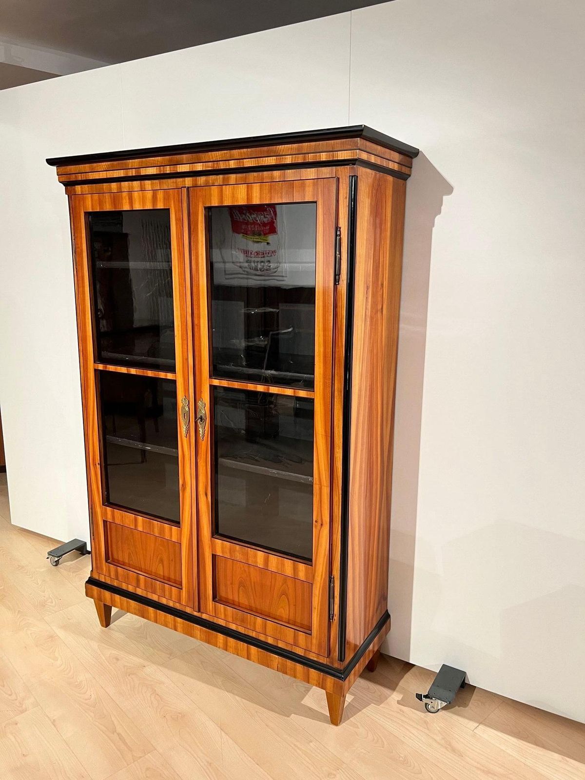 Biedermeier Bookcase, Cherry Veneer, South Germany Circa 1820 photo Furniture