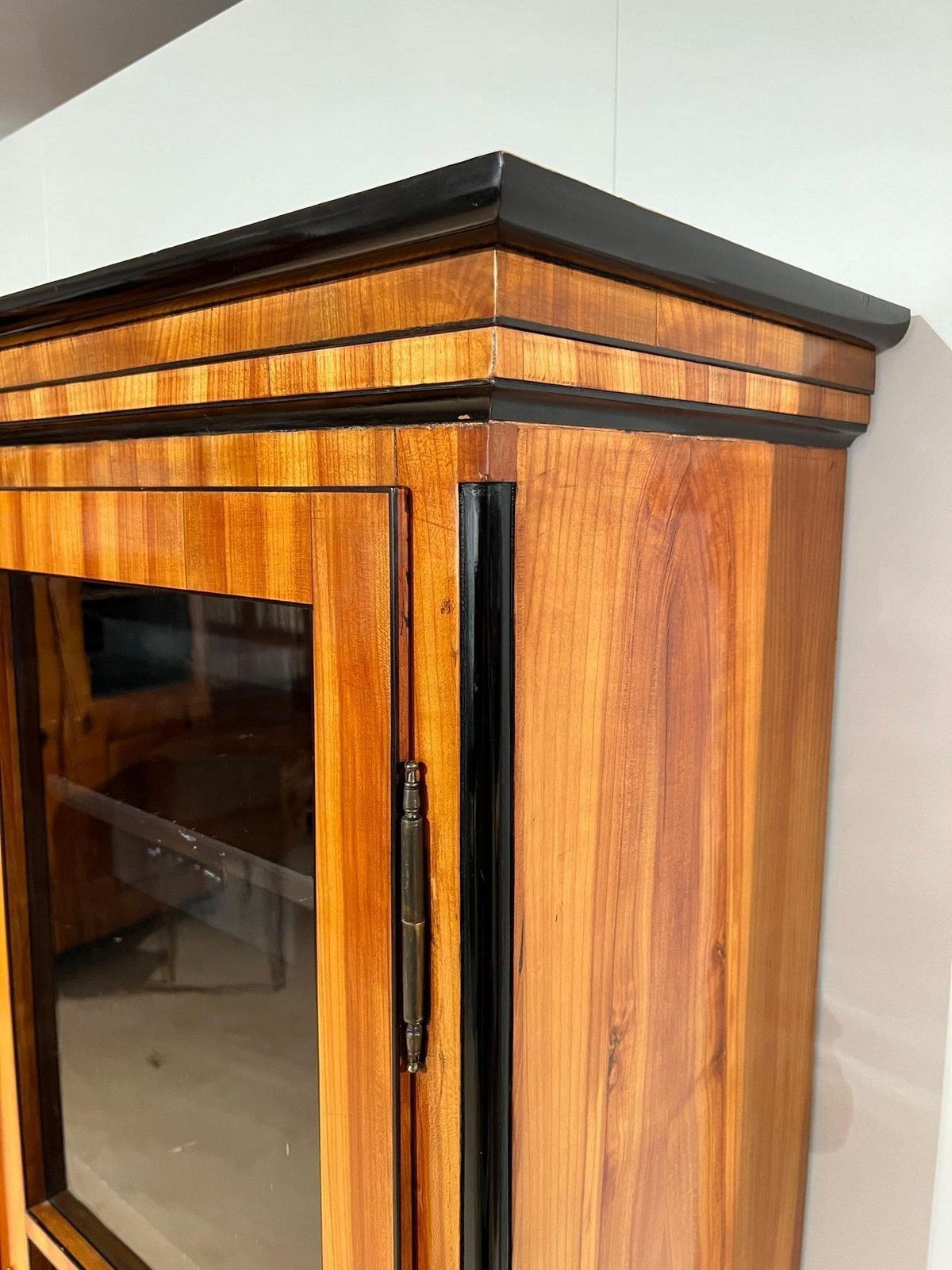 Biedermeier Bookcase, Cherry Veneer, South Germany Circa 1820 photo vinterior