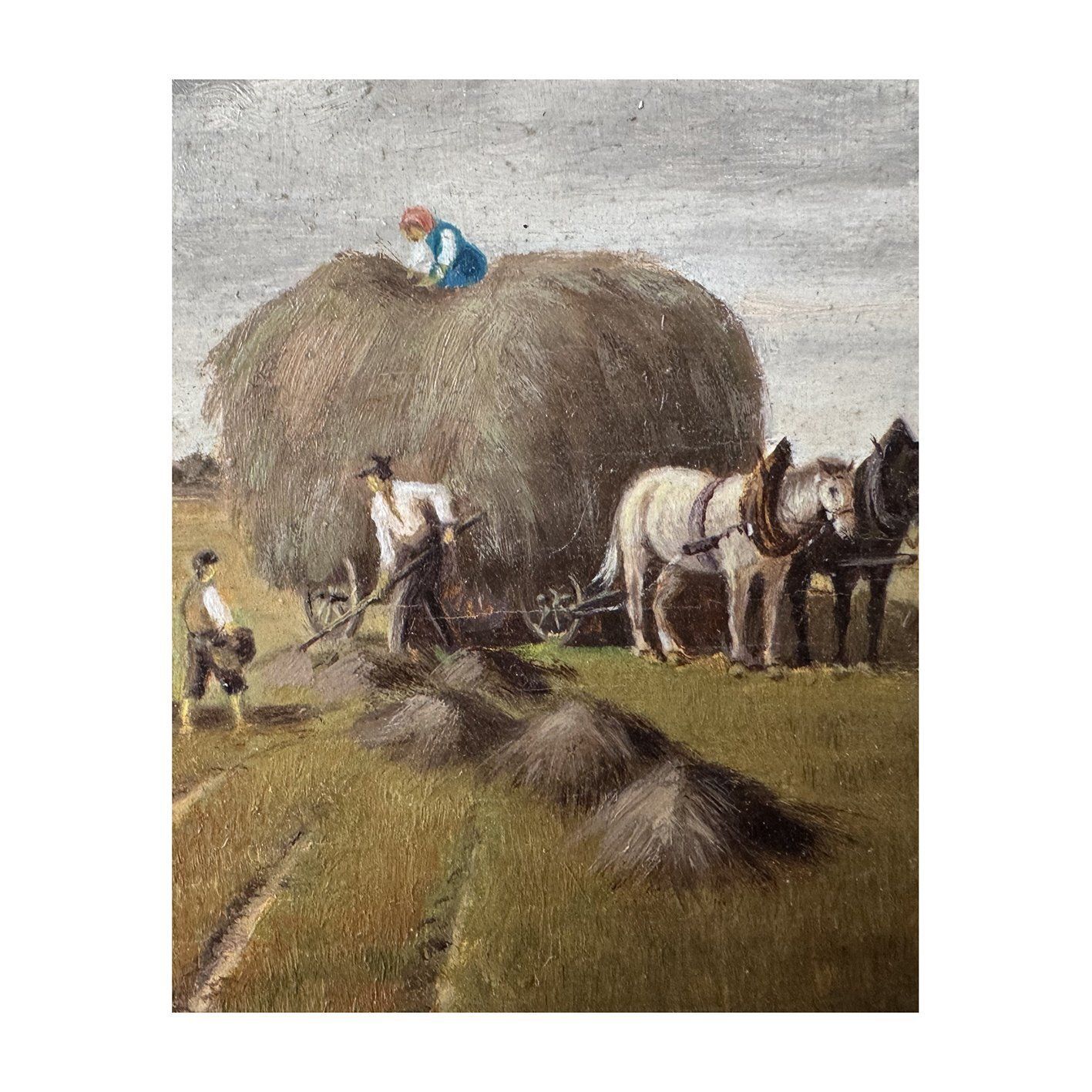 The Haymakers Original Vintage Painting By Wilhelm Von Battlehner (1906 1992) photo 575.0