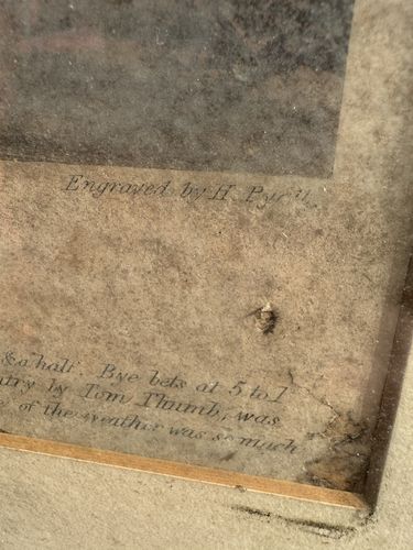 Huge  The Celebrated Tom Thumb By F.C.Turner 1772 1846 Engraved H.Pyall Framed photo vinterior