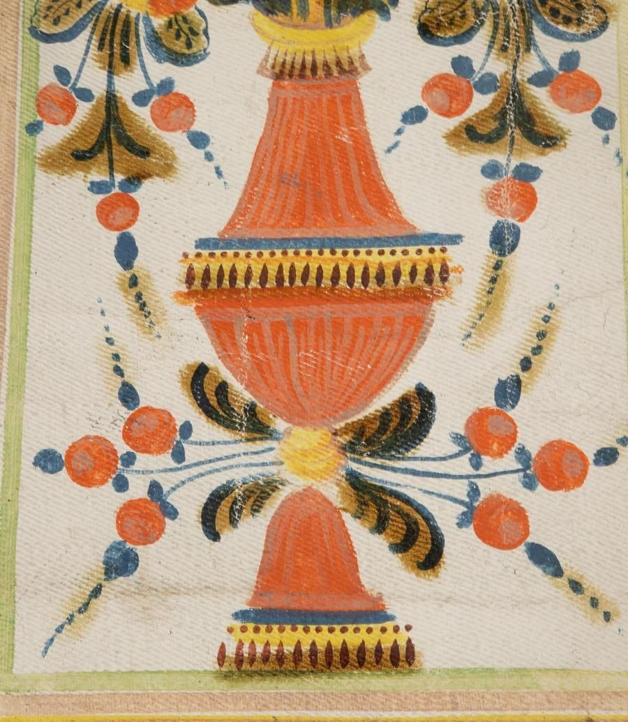 Large 19th Century Swedish Folk Art Wall Hanging photo vintage