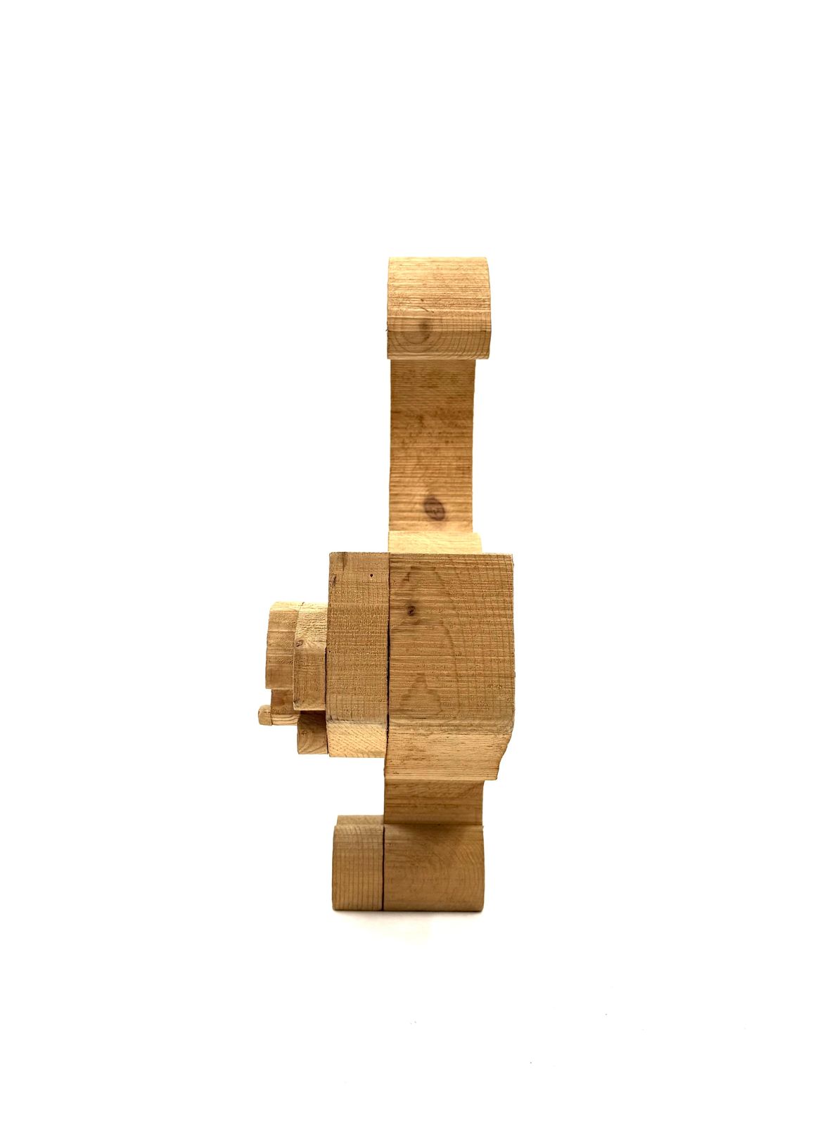 550.0 Bottega Michelangeli, Cat Wood Sculpture, Orvieto Italy 1970s photo