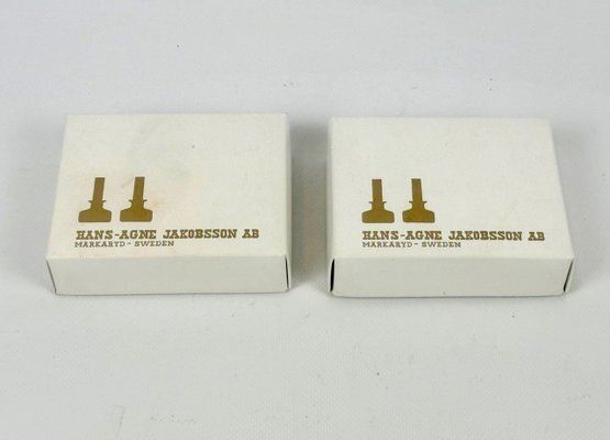 Swedish Brass Candleholder L 92 By Hans Agne Jakobsson For Markaryd, 1970s, Set Of 4 photo vintage
