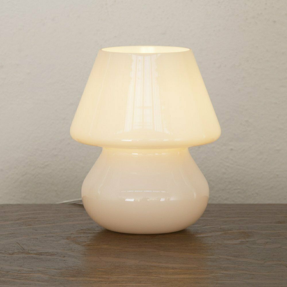 Lighting Italian Murano Glass Mushroom Lamps, 1990s, Set Of 2 photo