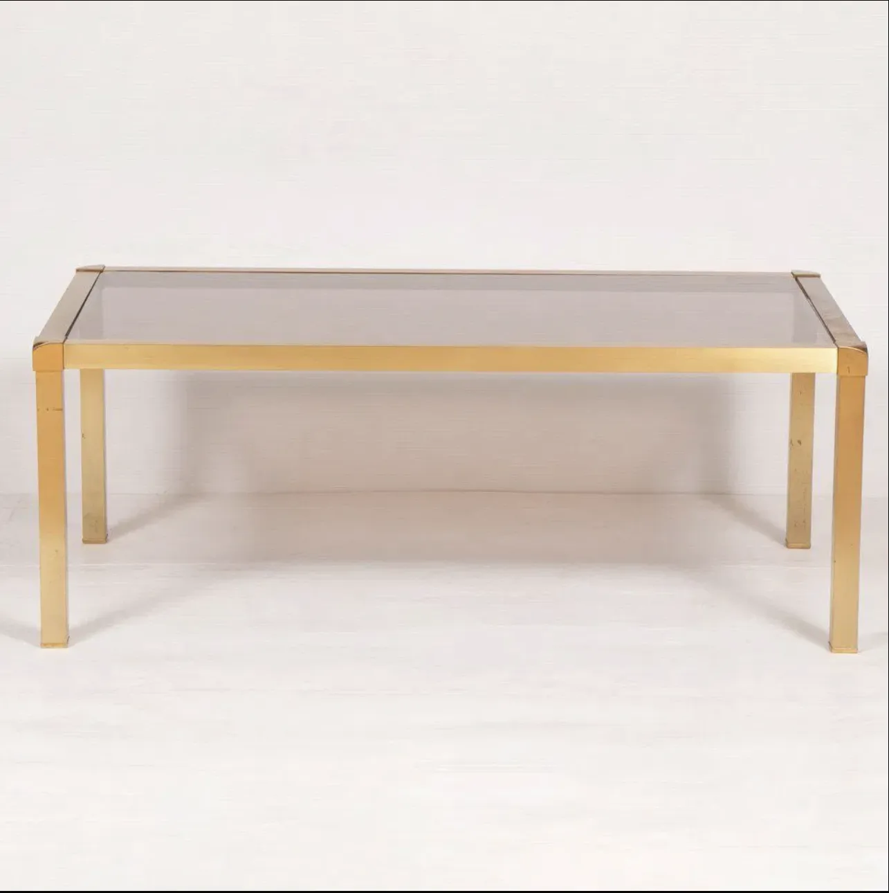 Hollywood Regency Italian Brass Coffee Table By 'Mara' C.1970s
