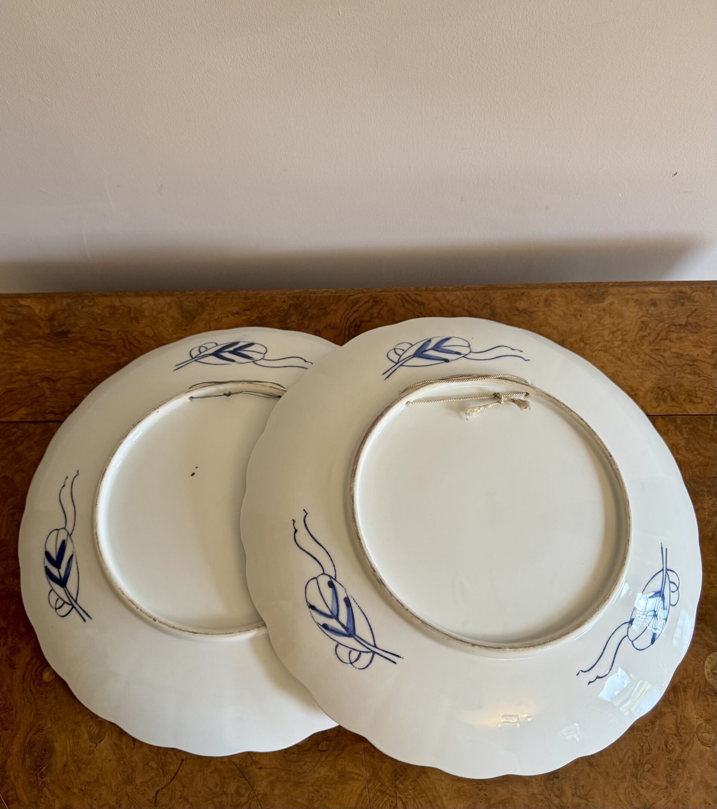 Quality Pair Of Antique Japanese Imari Chargers photo 595.0